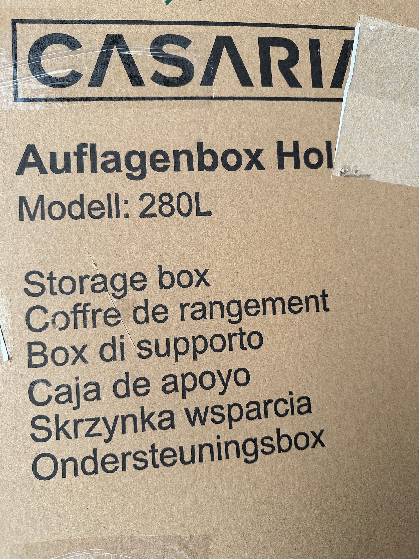 Auflagenbox Holzoptik Woody Casaria