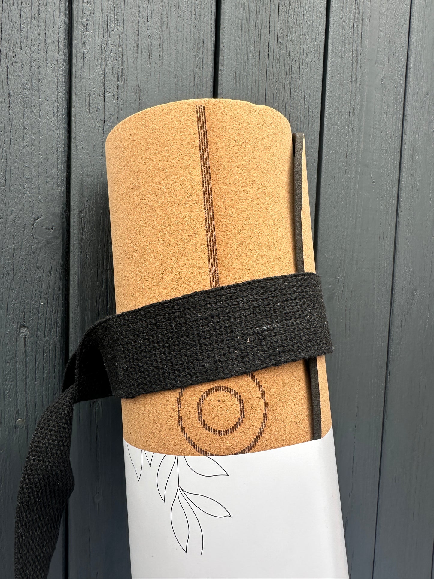 Yogamatte ecoroyal mit Kork 183x61x0,4cm