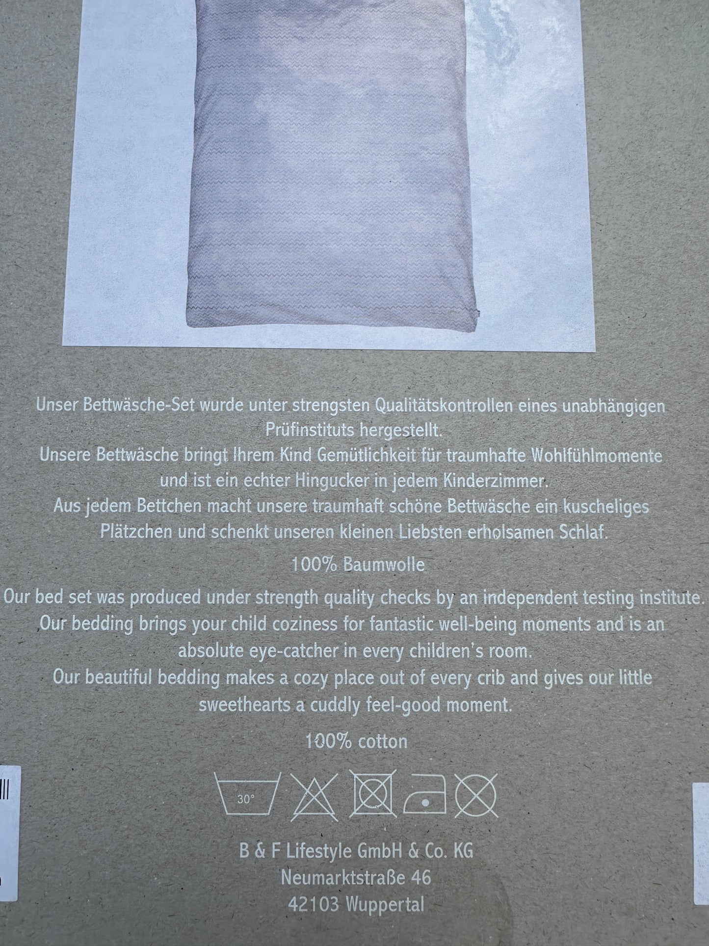 Wende-Bettwäsche Little Grau