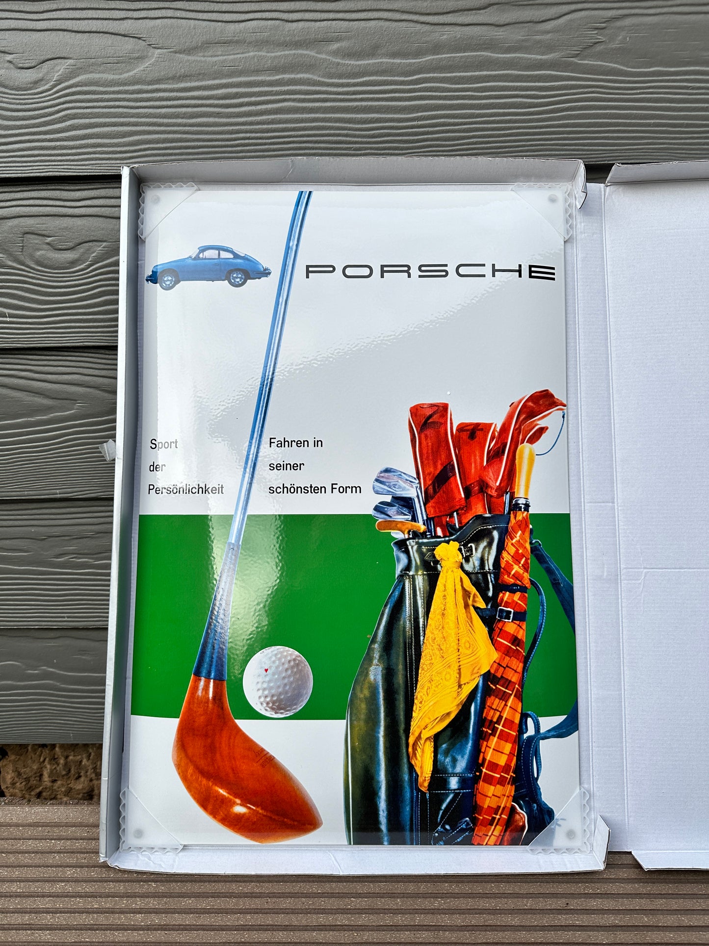 Porsche Emailleschild