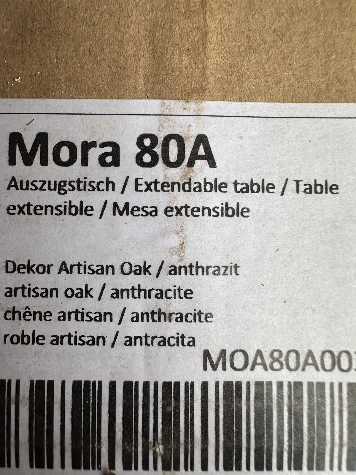 Auszugstisch Mora 80A