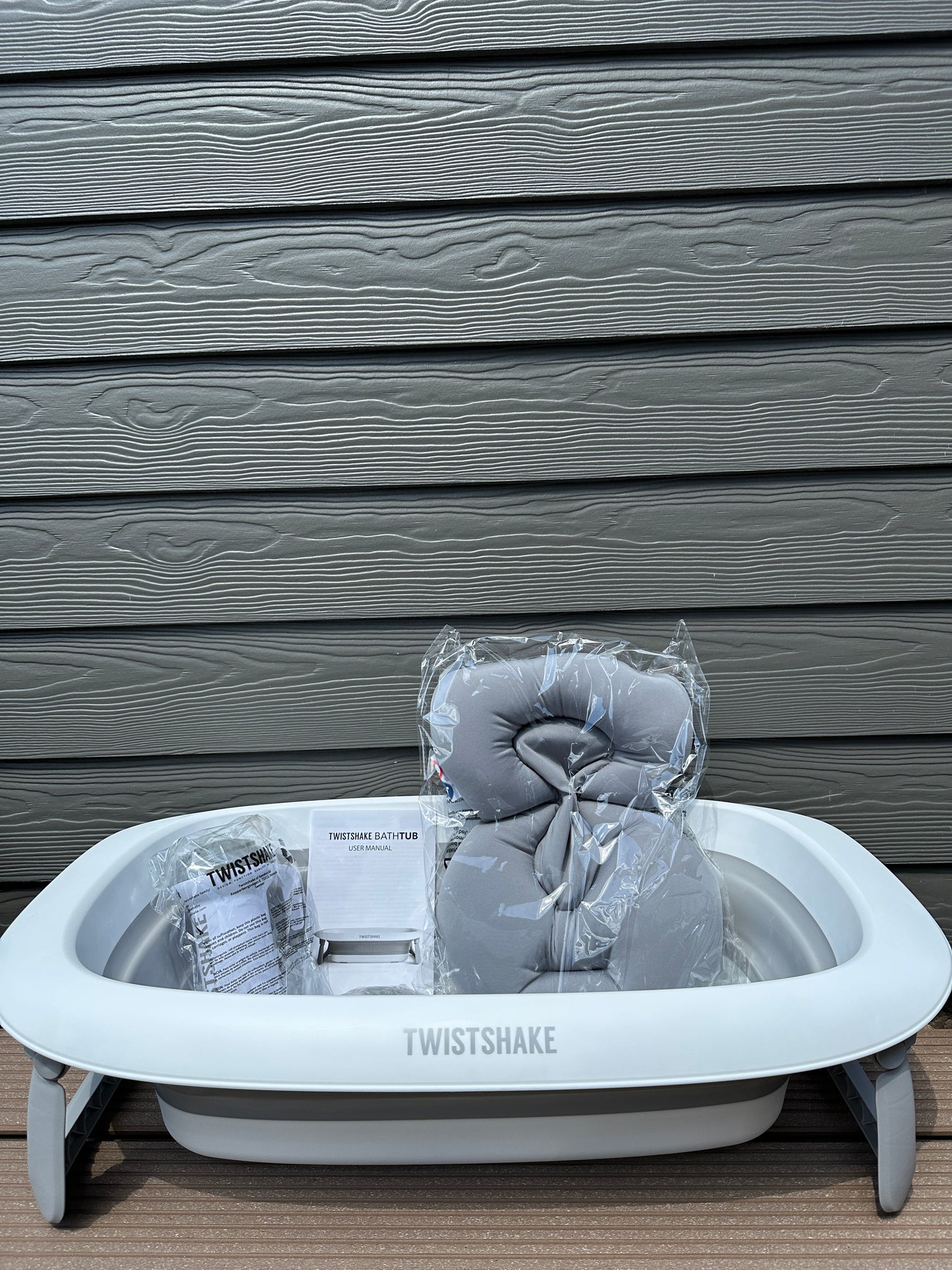 Luxus-Badeset Twistshake mit Gestell