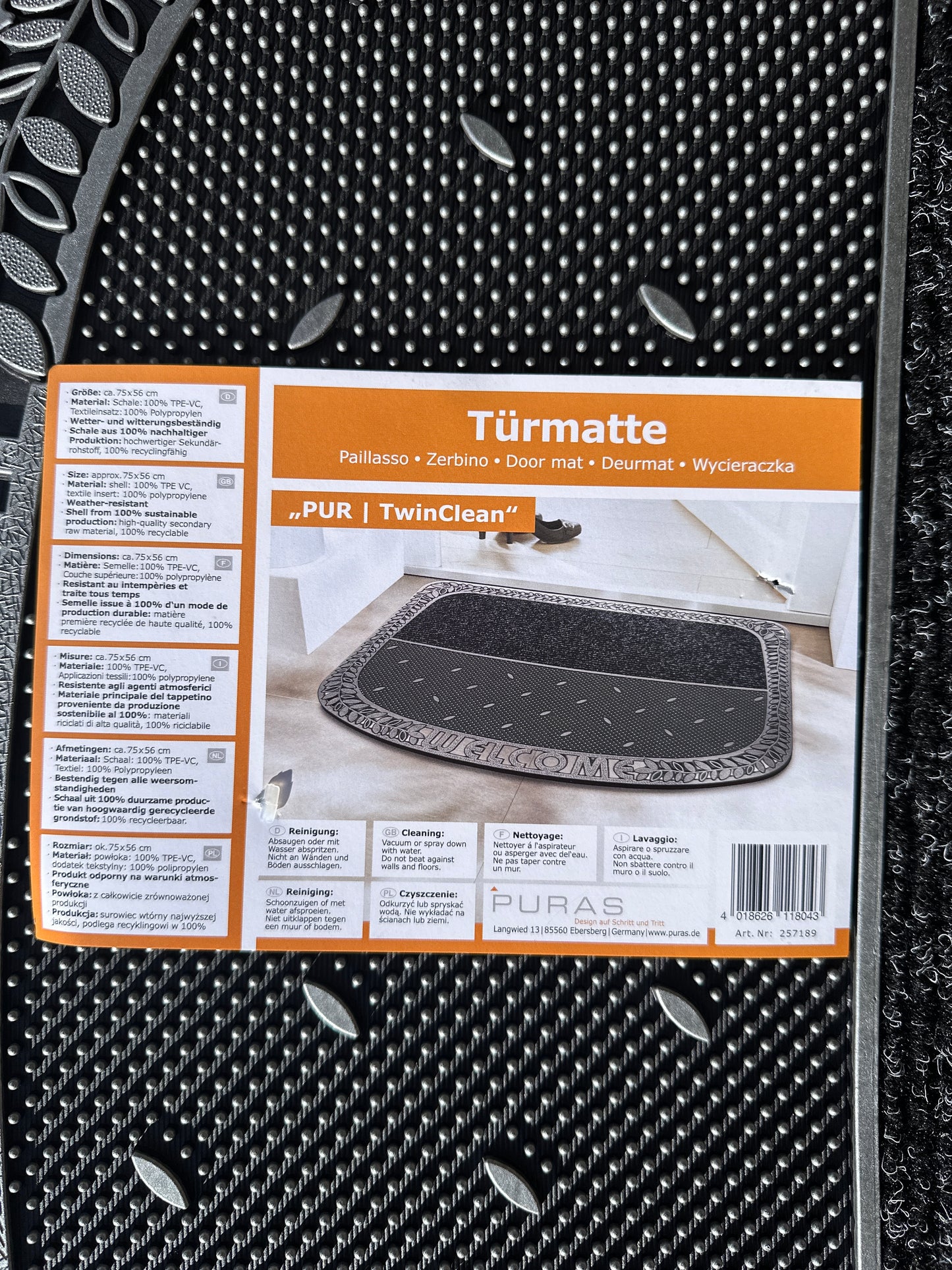 Türmatte „PUR | TwinClean"