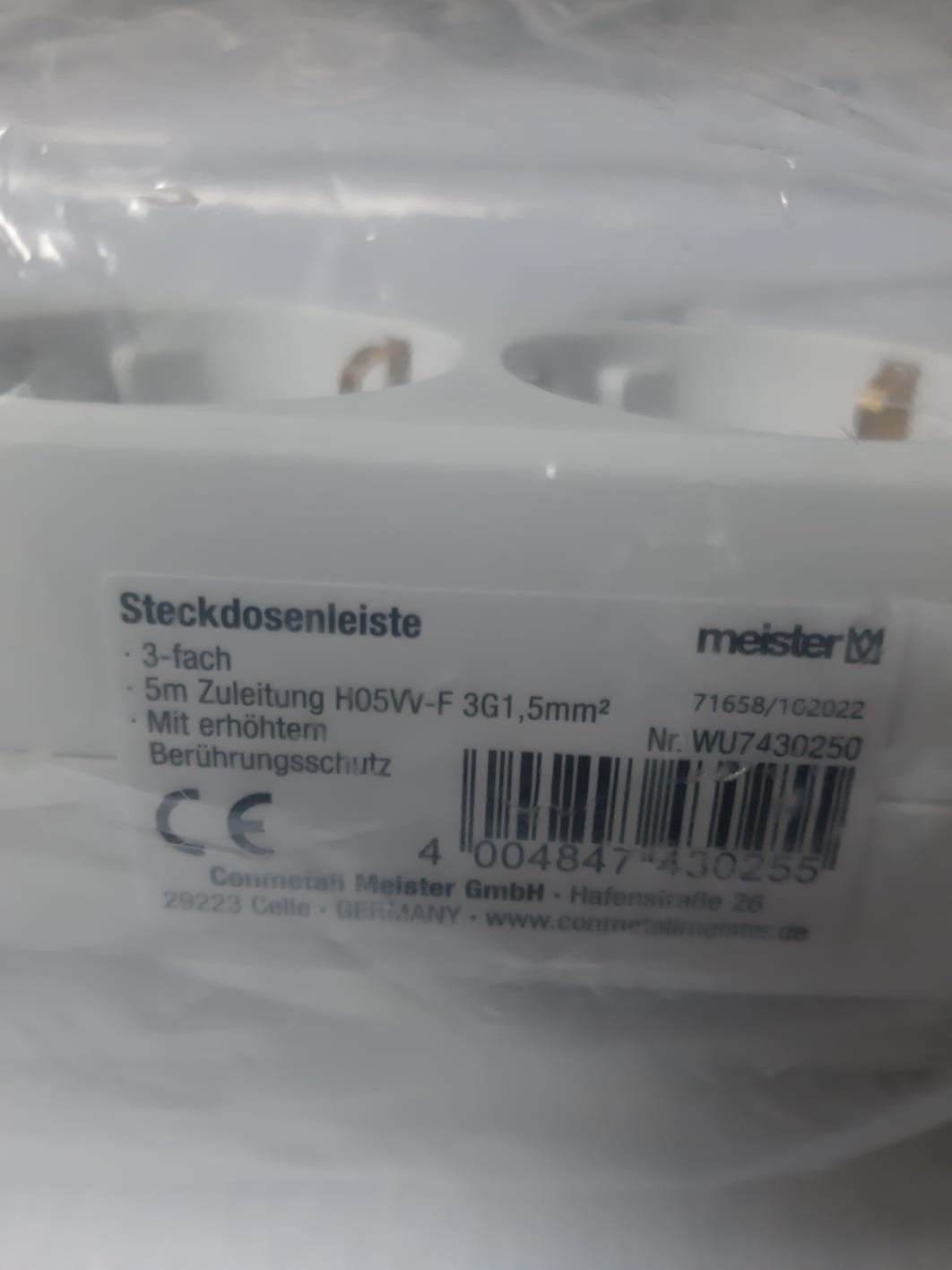Steckdosenleiste Meister