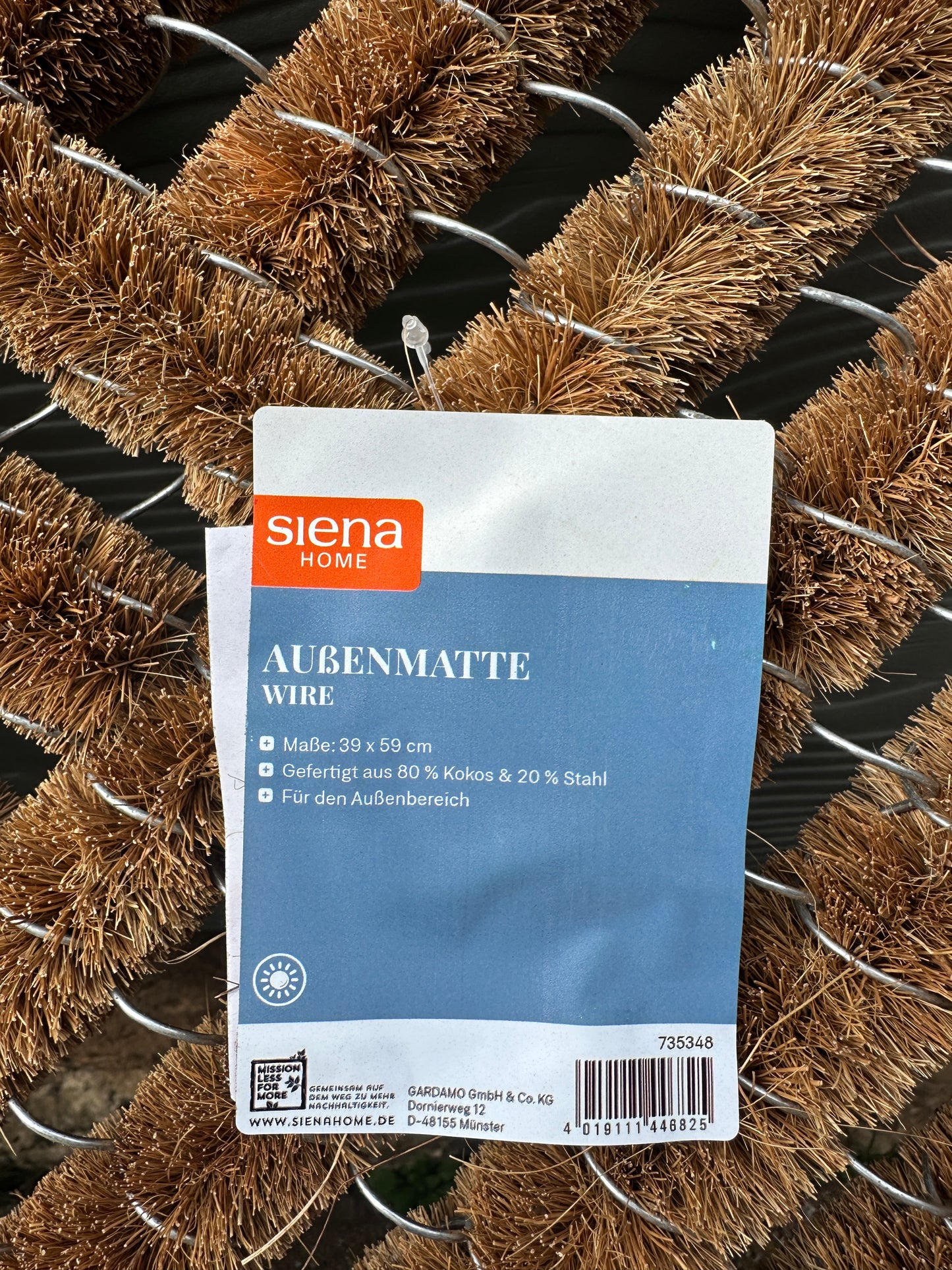 Sena Außenmatte Wire 39x59 cm