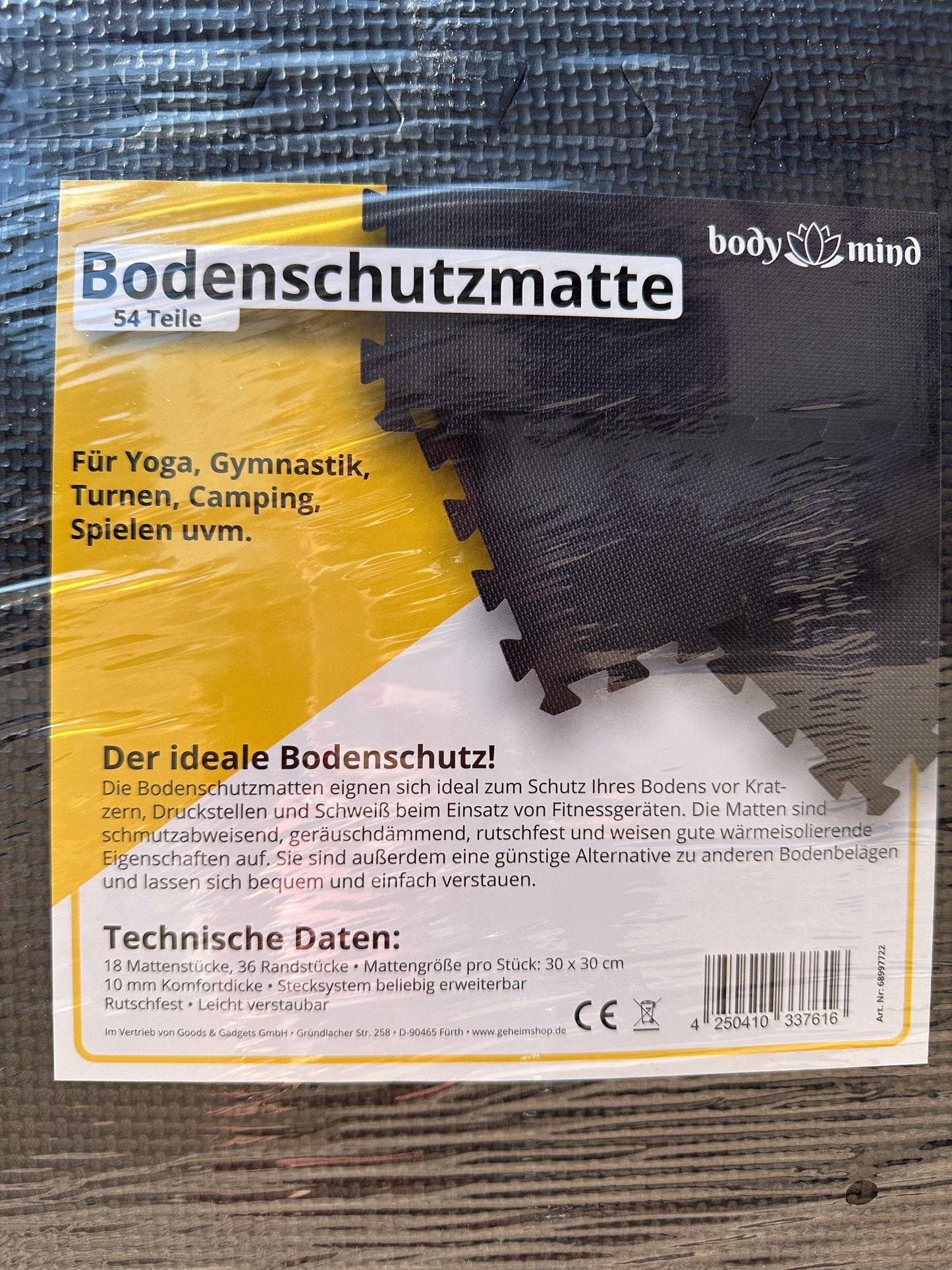 18 Bodenschutzmatten Bodymind
