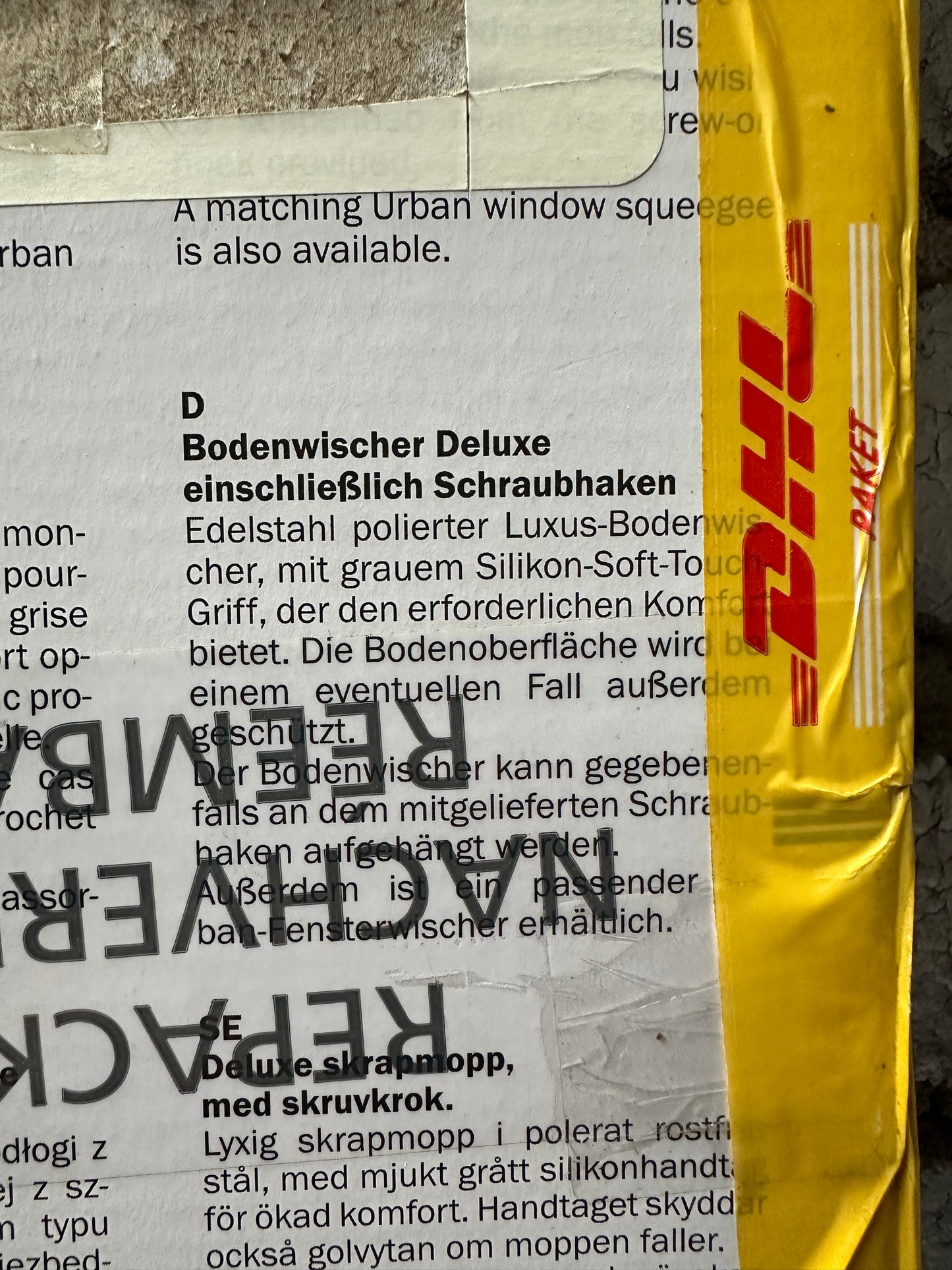 Sealskin Wasserschieber Deluxe Chrom Urban