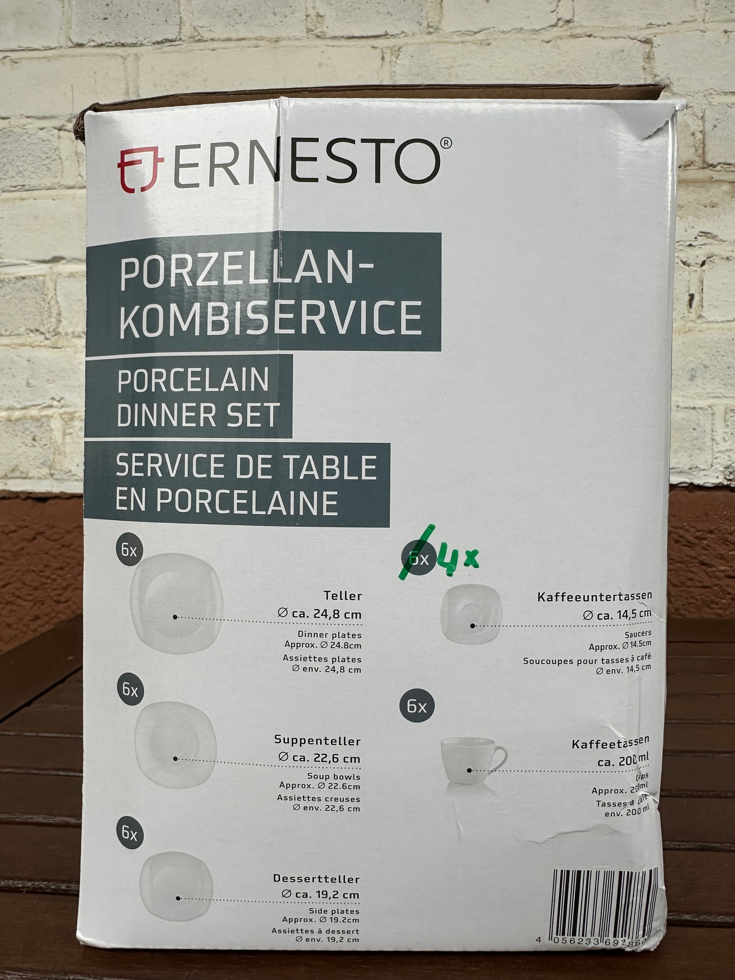 Porzellan Kombiservice Ernesto