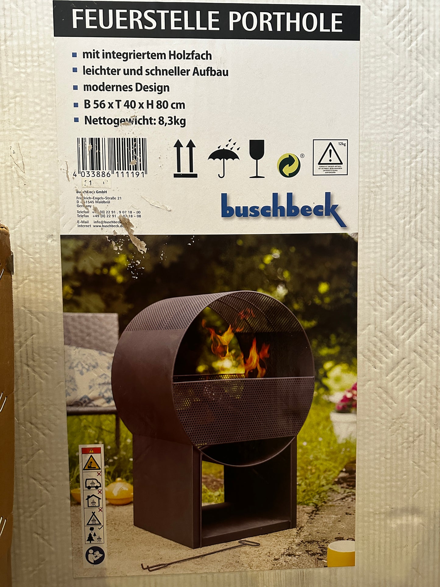 Feuerstelle Porthole Buschbeck
