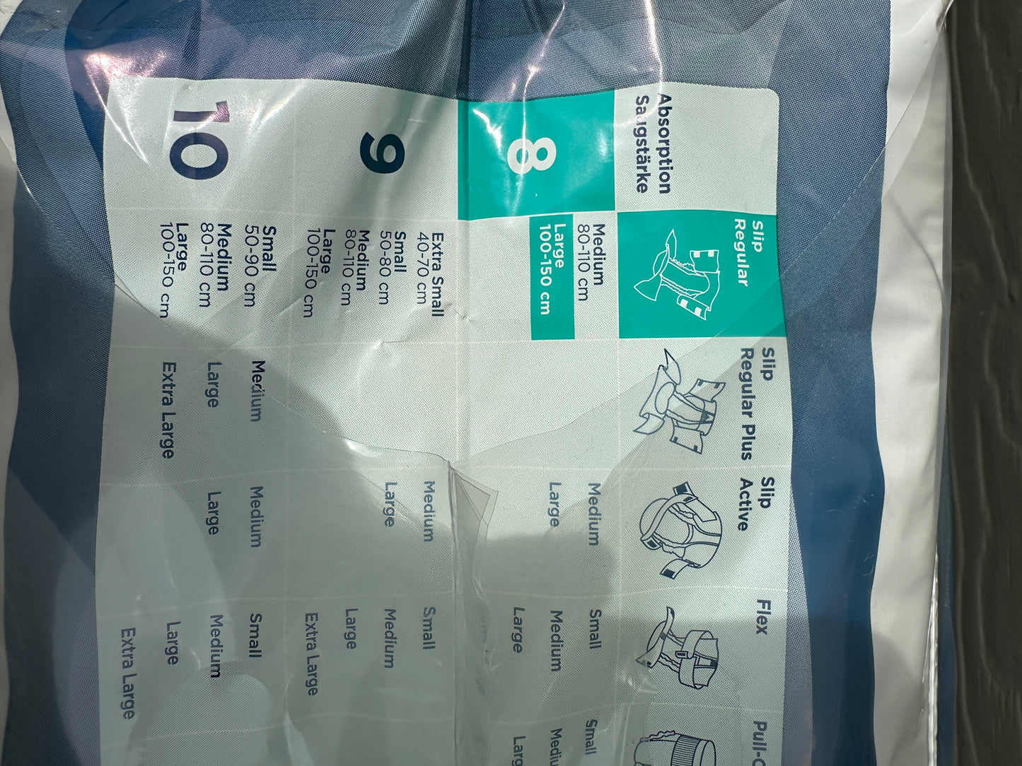 Inkontinenzhosen Slip Attendens 8/L