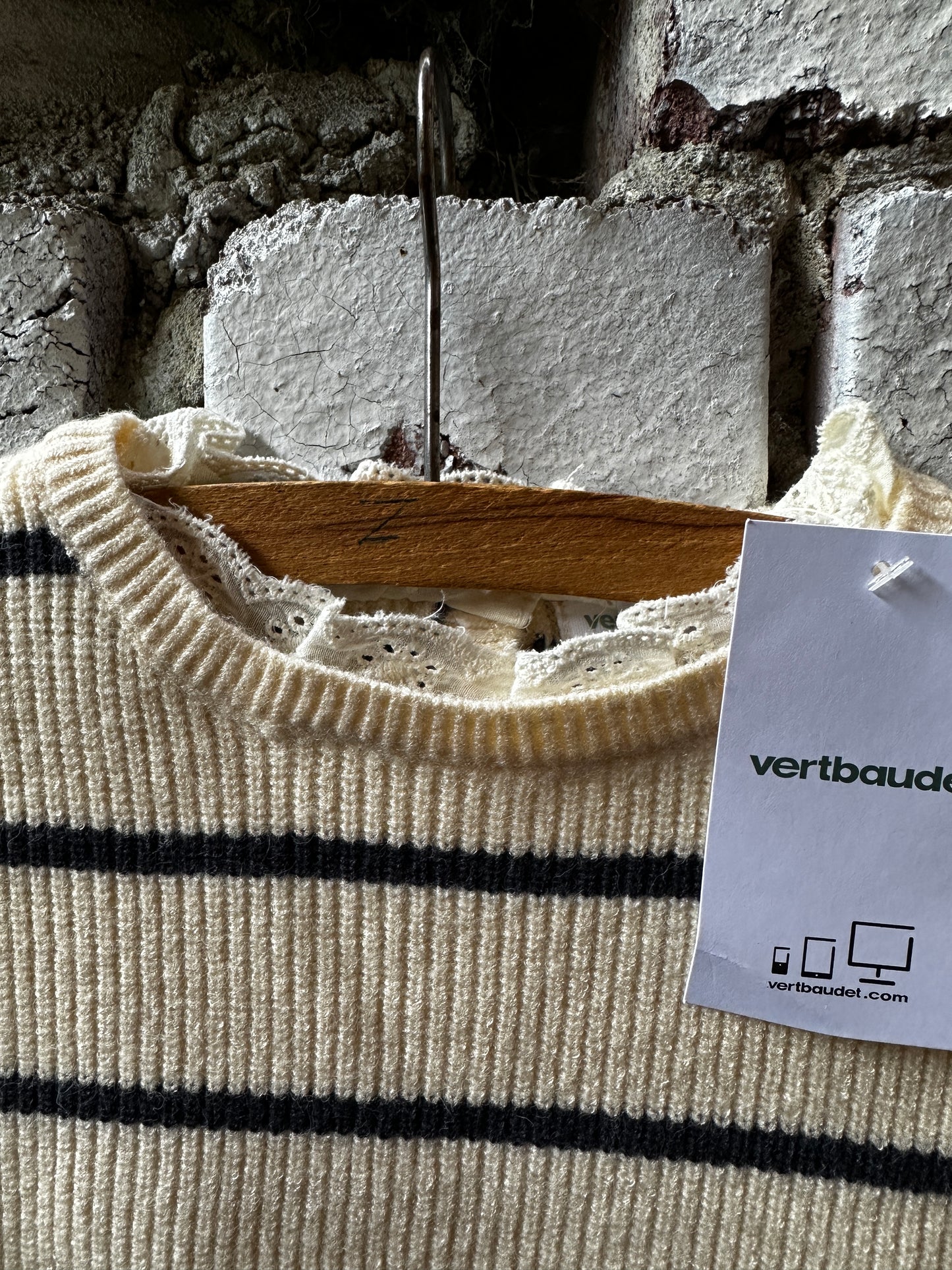 Mädchen Jumper Striped Pullover Vertbaudet