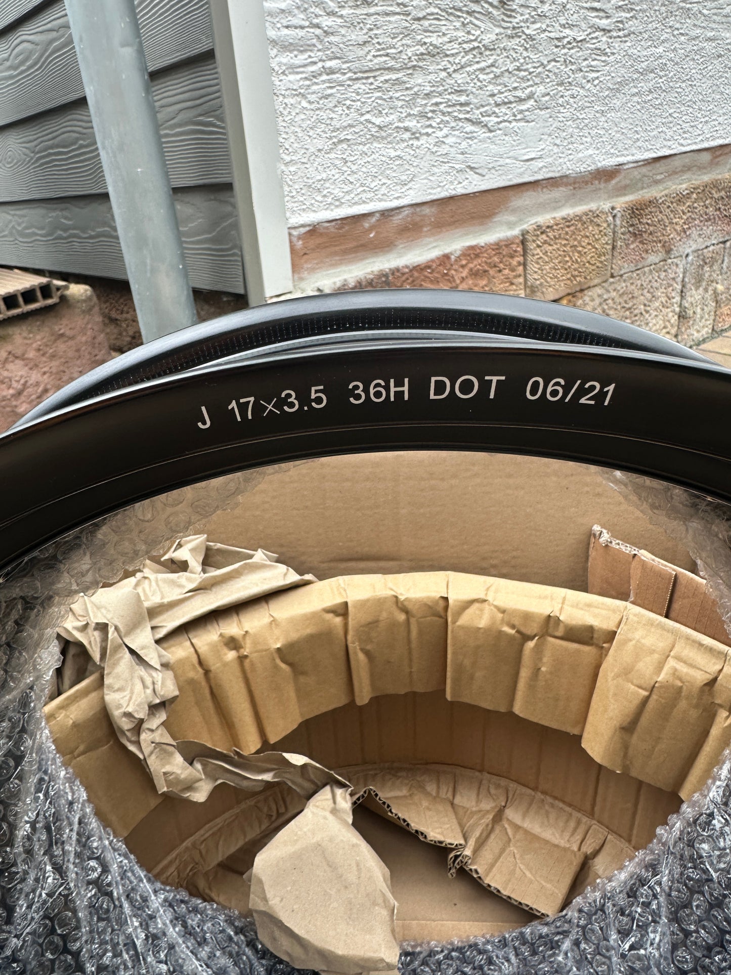 Vorderrad Aro SM-PRO 350 x 17 in Schwarz-36