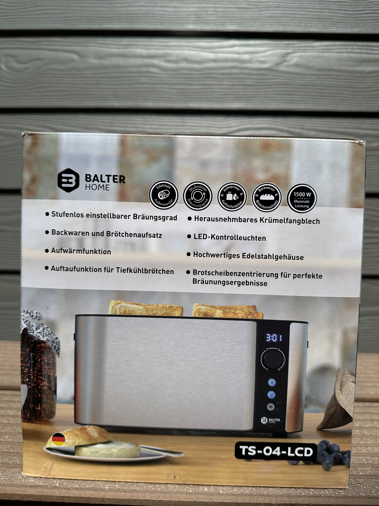 Balzer Home Toaster TS-04-LCD-SL