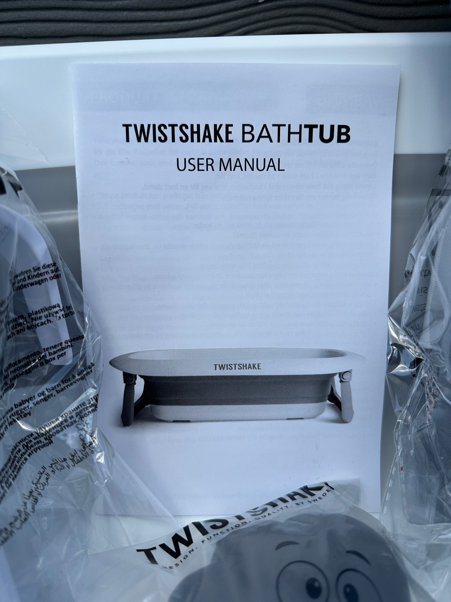 Luxus-Badeset Twistshake mit Gestell