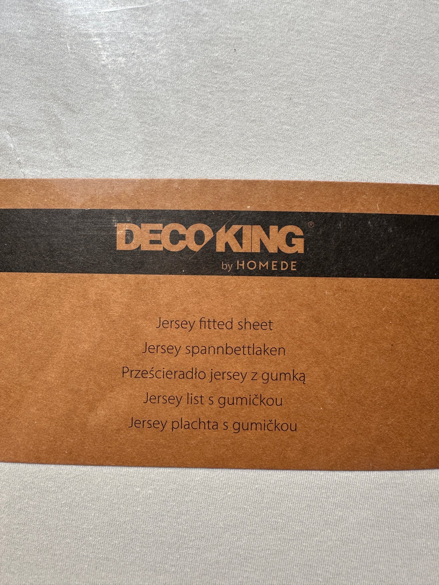 Jersey Spannbettlaken Deco King