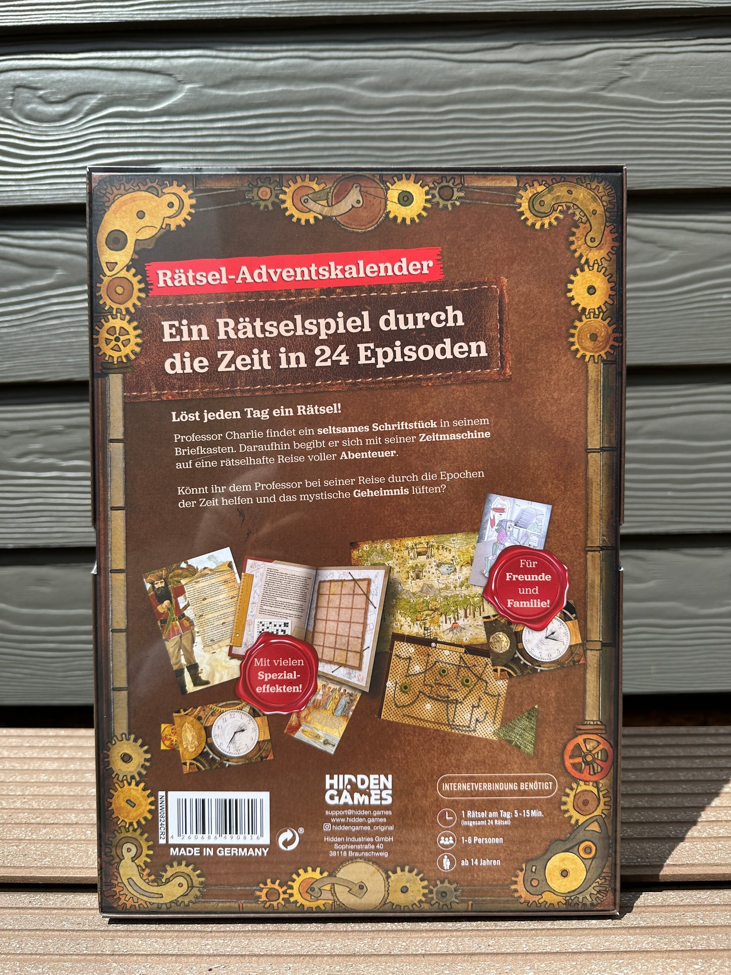Rätsel-Adventskalender: Charlie Reise durch die Zeit - Hidden Games