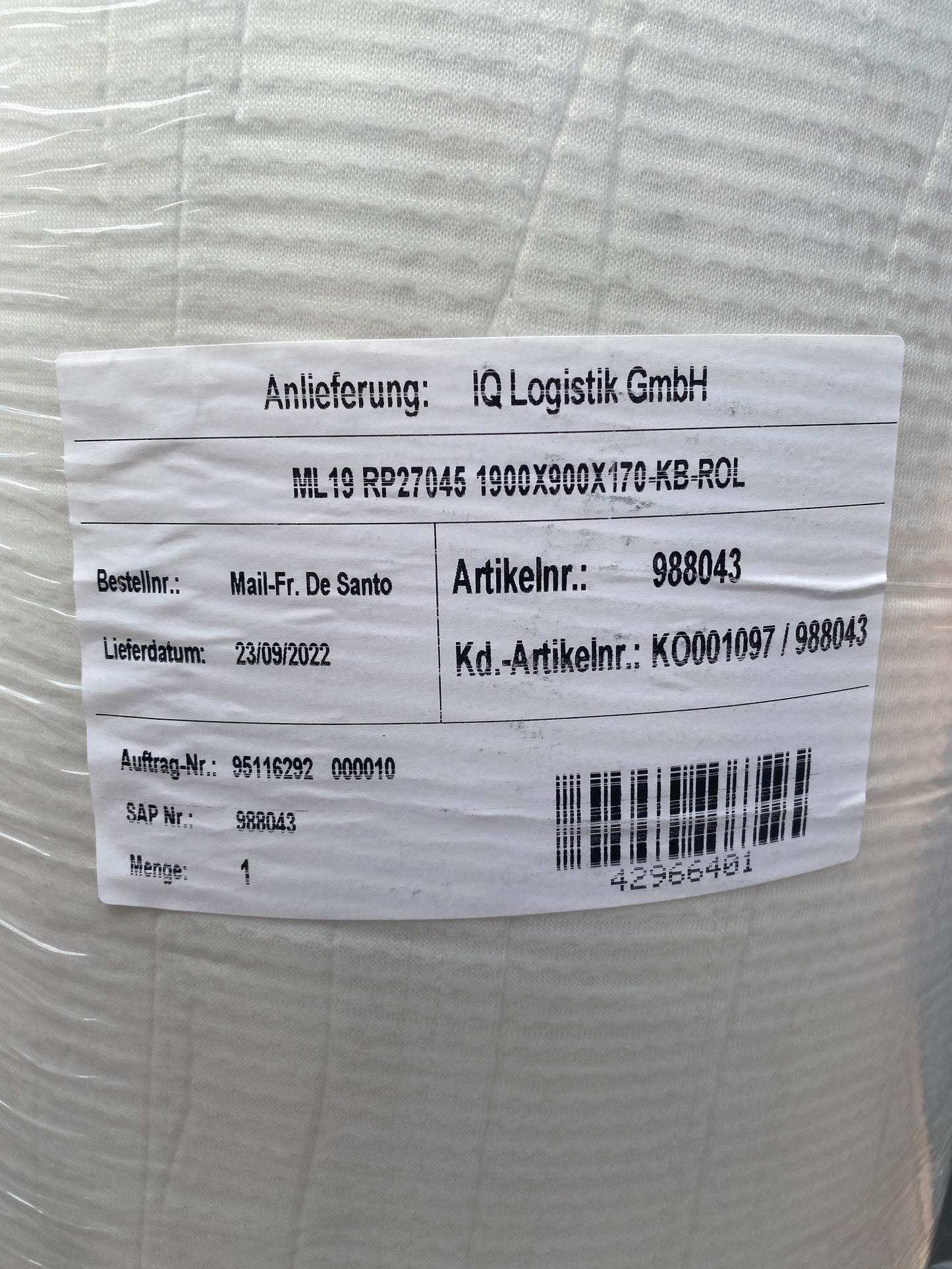 Matratze ML19