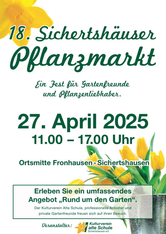 Pflanzenmarkt in Sichertshausen – am 27. April 2025