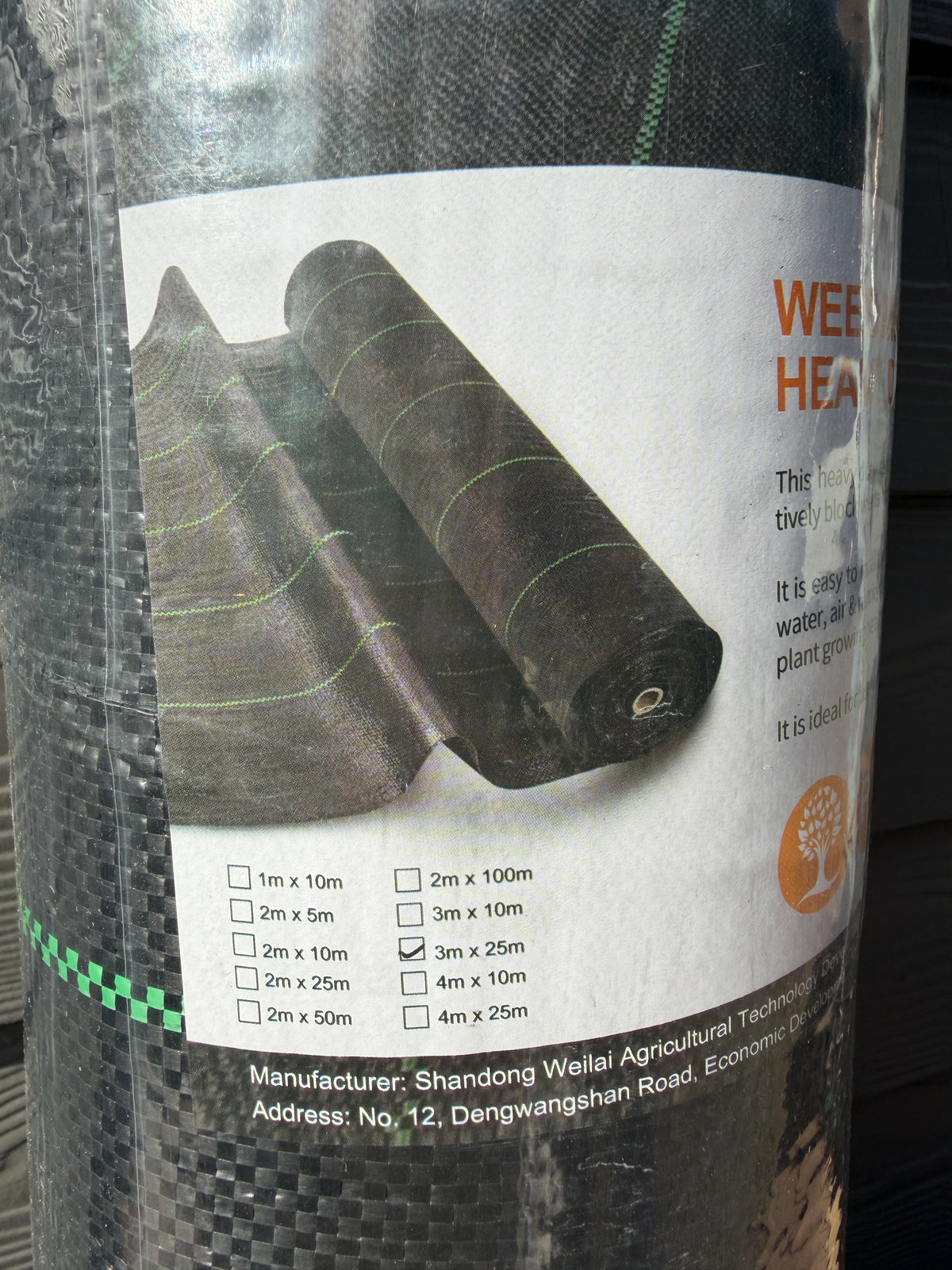 Unkrautschutz 3x25m