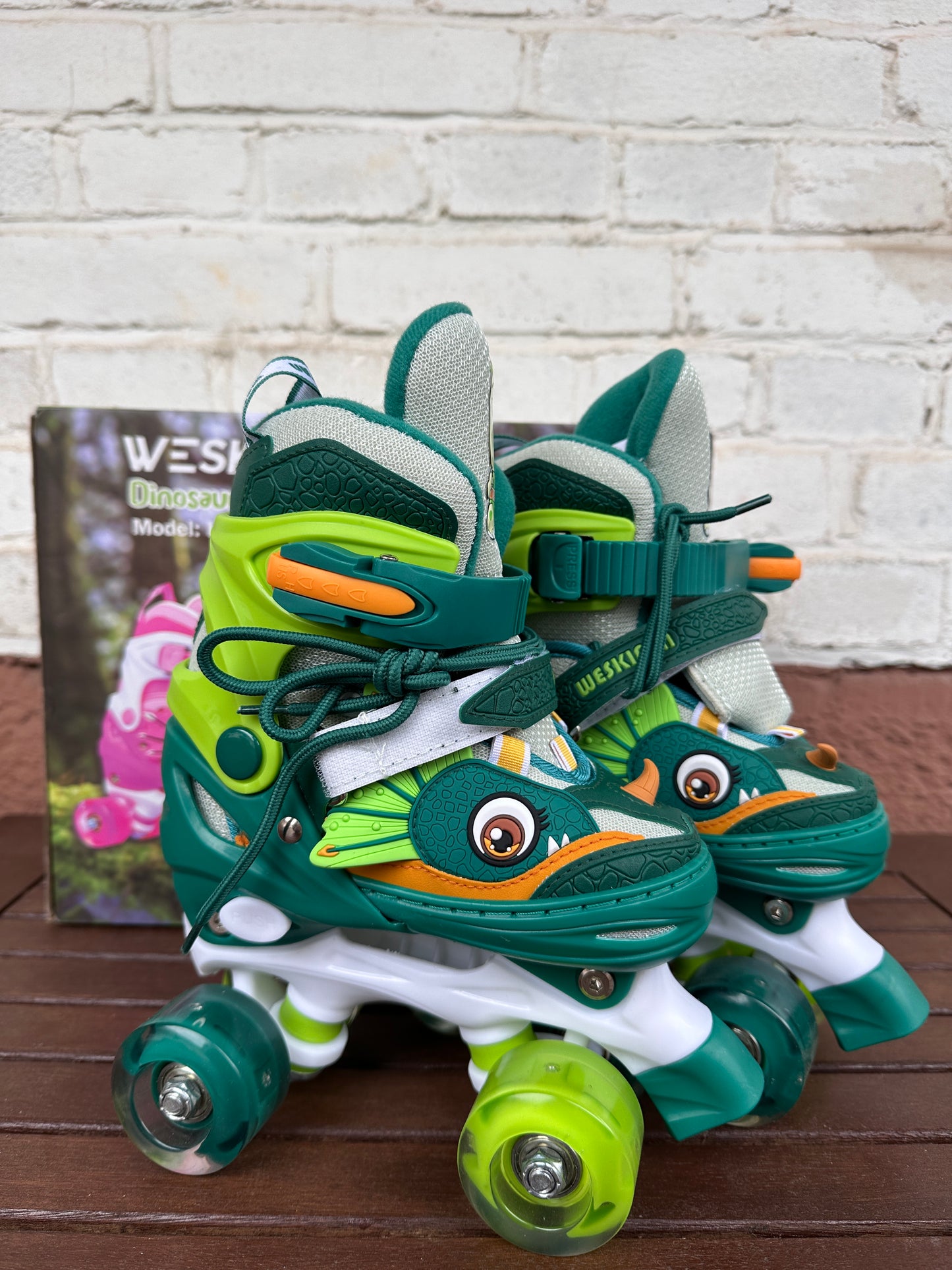 Kinder Dinosaurier Rollschuhe Weskifan