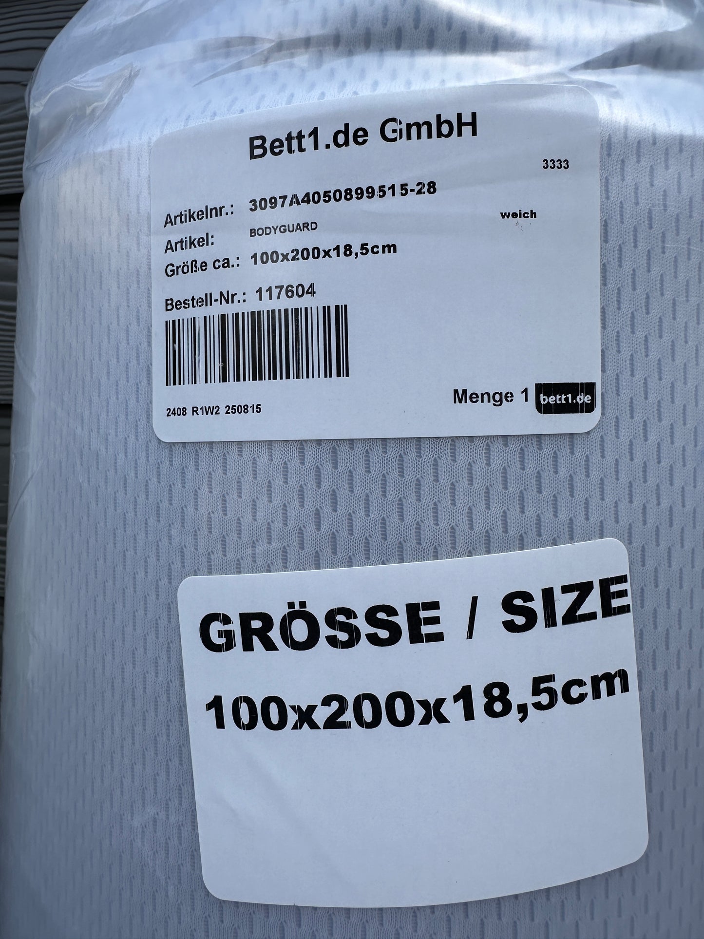BETT1 Matraze 100x200x18,5 cm