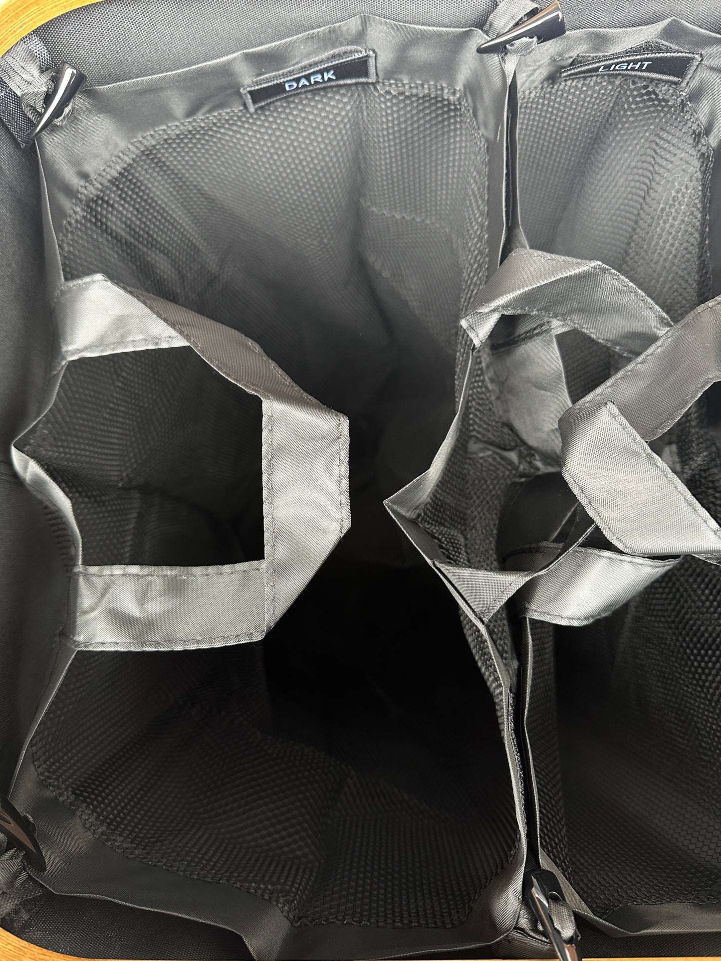 Wäschekorb Bamboo schwarz