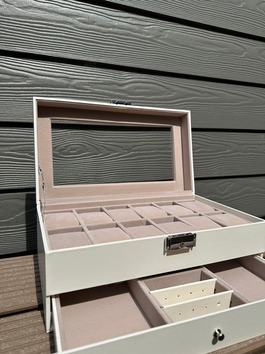 SONGMICS Uhrenbox für 12 Uhren