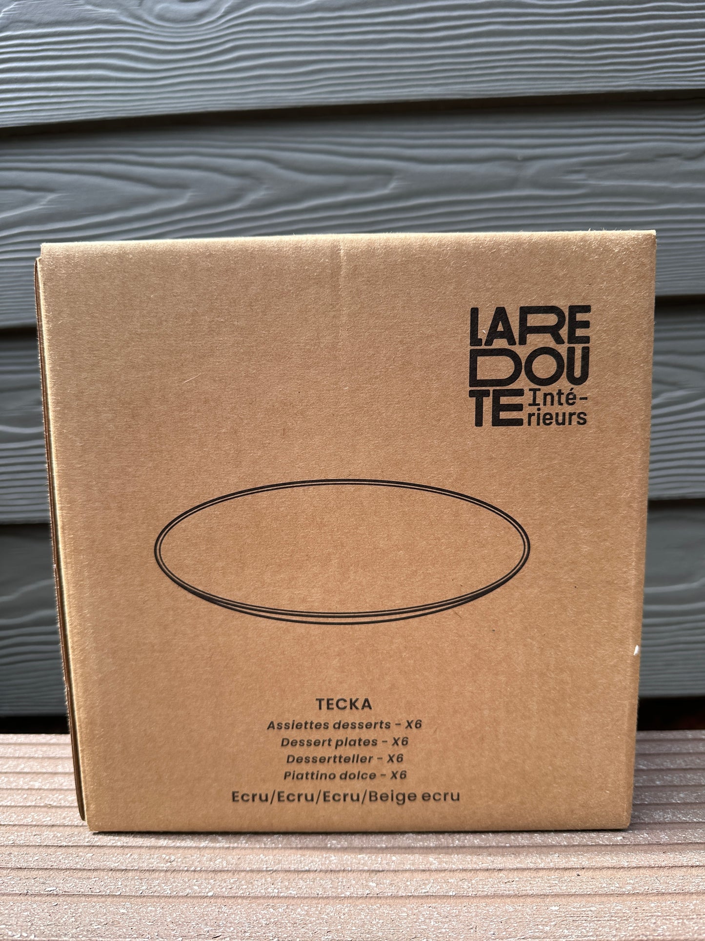 Set von 6 Desserttellern aus gesprenkeltem Steingut, Tecka
La Redoute Interieurs