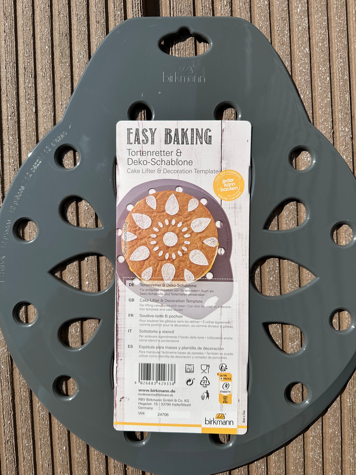 Tortenretter & Deko-Schablone Easy Baking