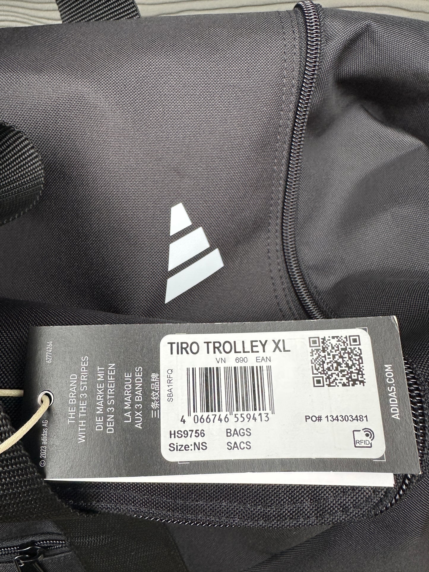 Tiro Trolley Gr. XL Schwarz Adidas