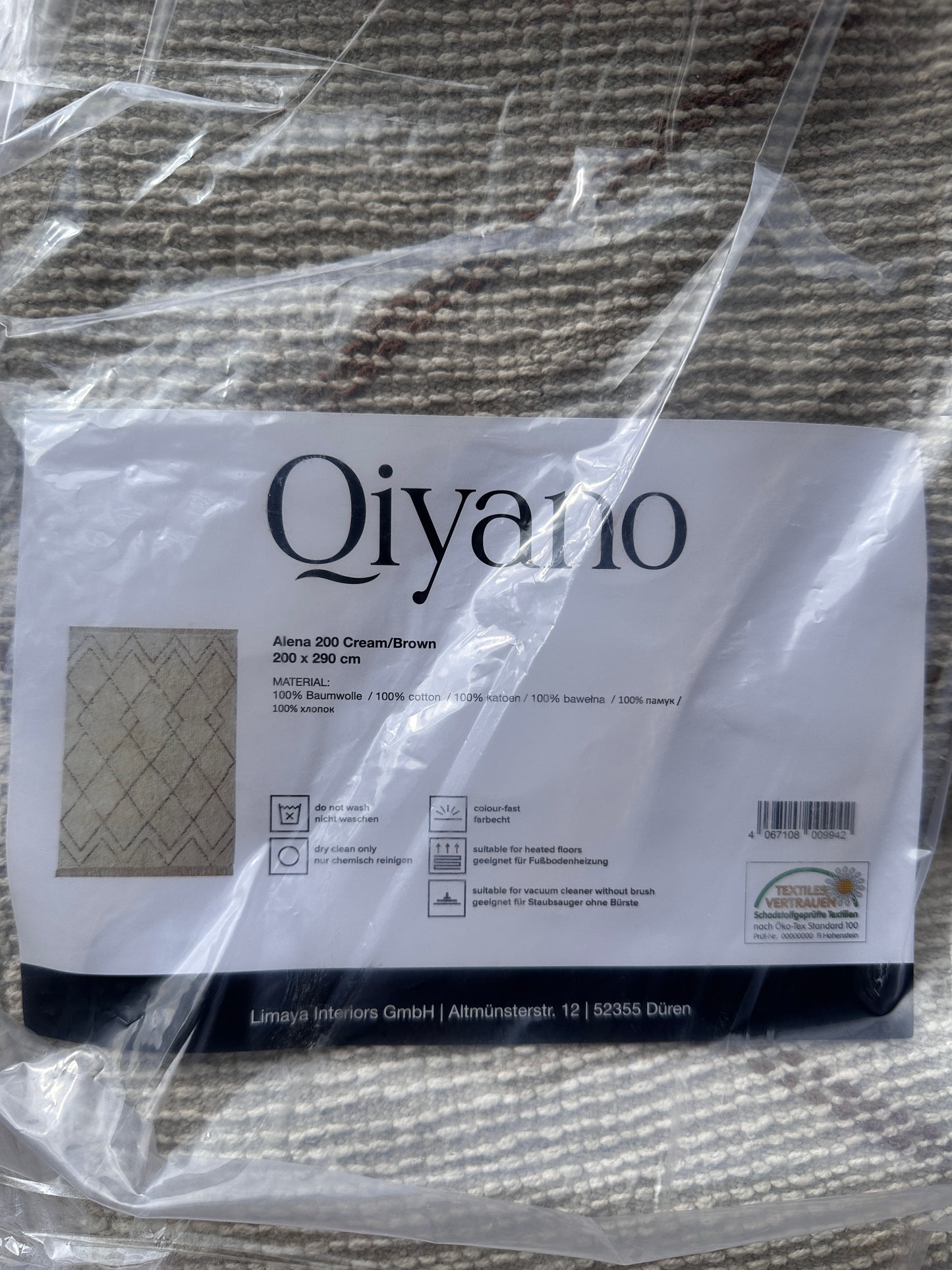 Qiyano Teppich Alena 200 Cream/Brown
200 x 290 cm