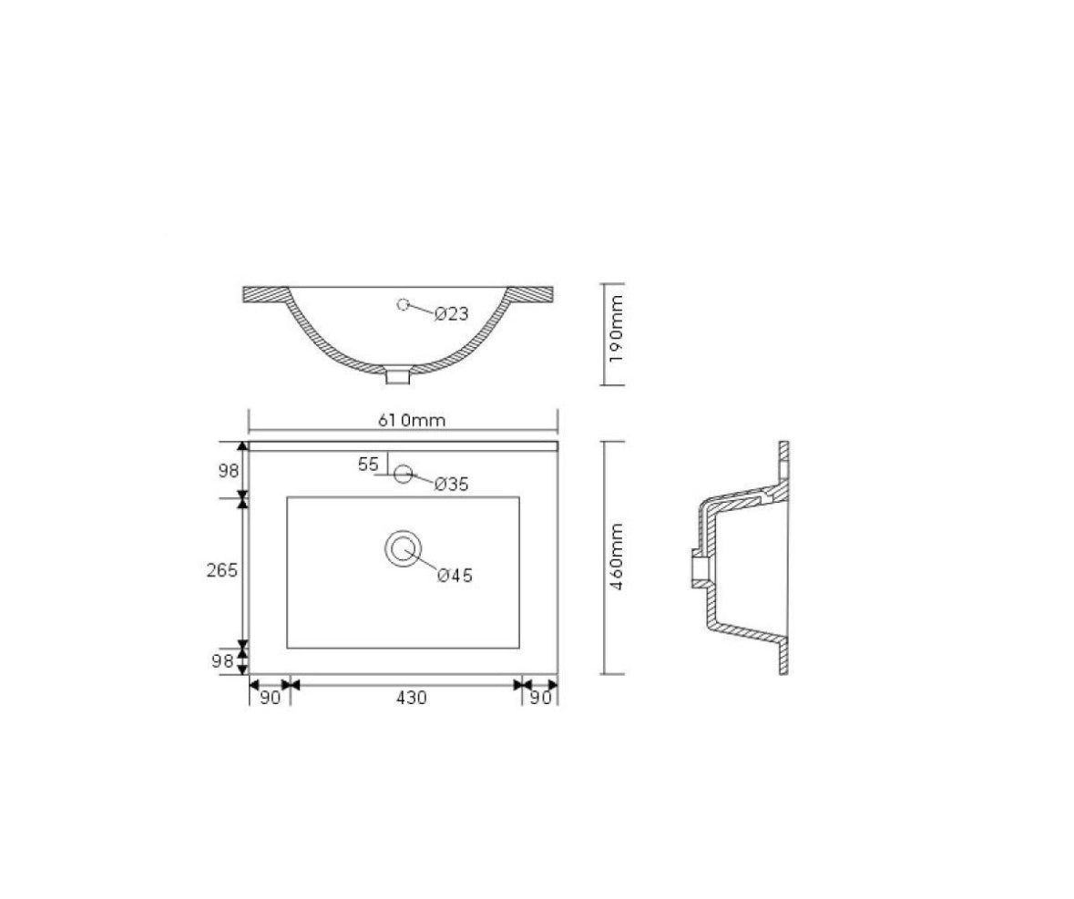 Waschtischunterschrank Home Line