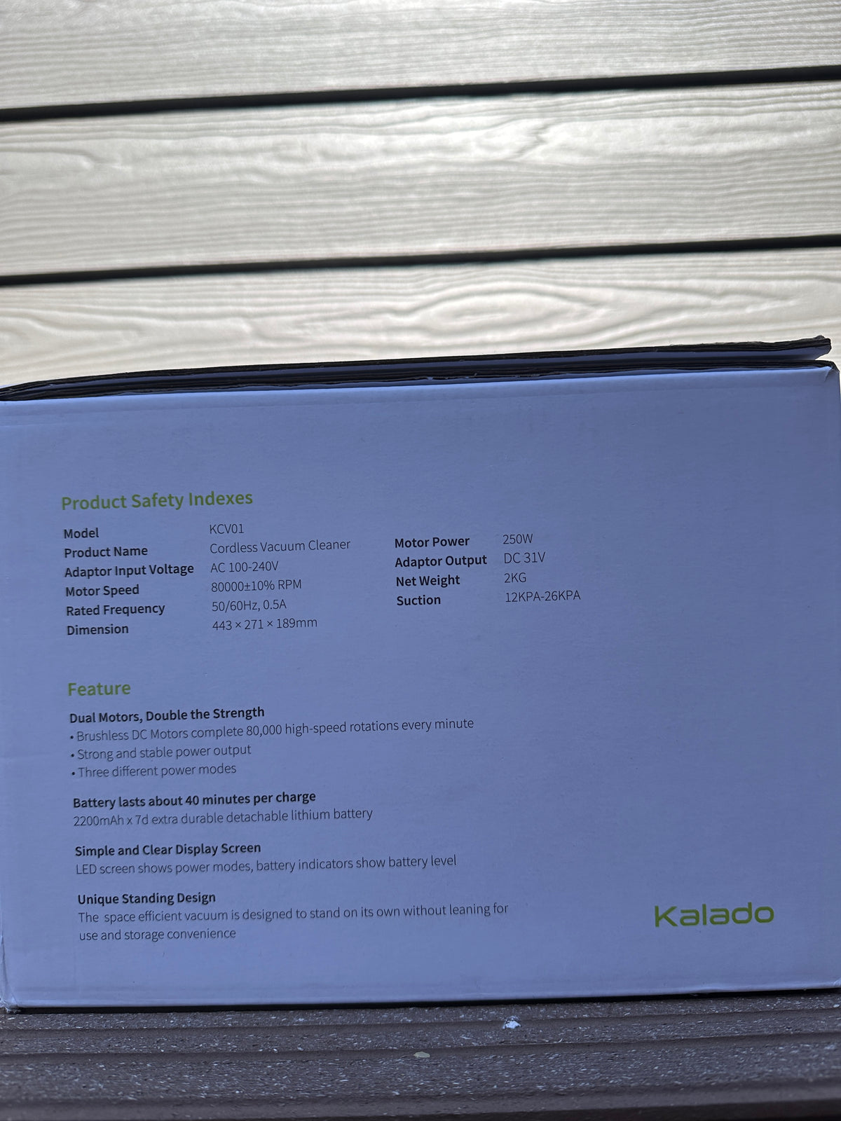 Kalado Akku Staubsauger KVC01