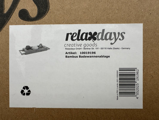 Bambus Badewannenablage Relaxdays