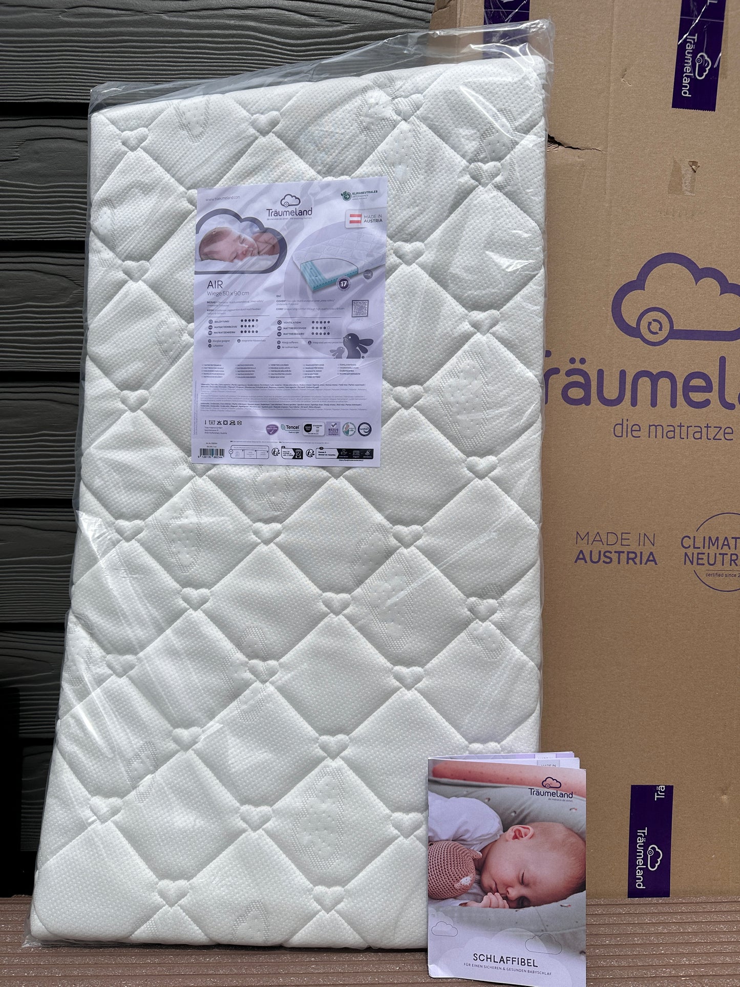 Matratze für Wiege Air Träumeland 50x90 cm