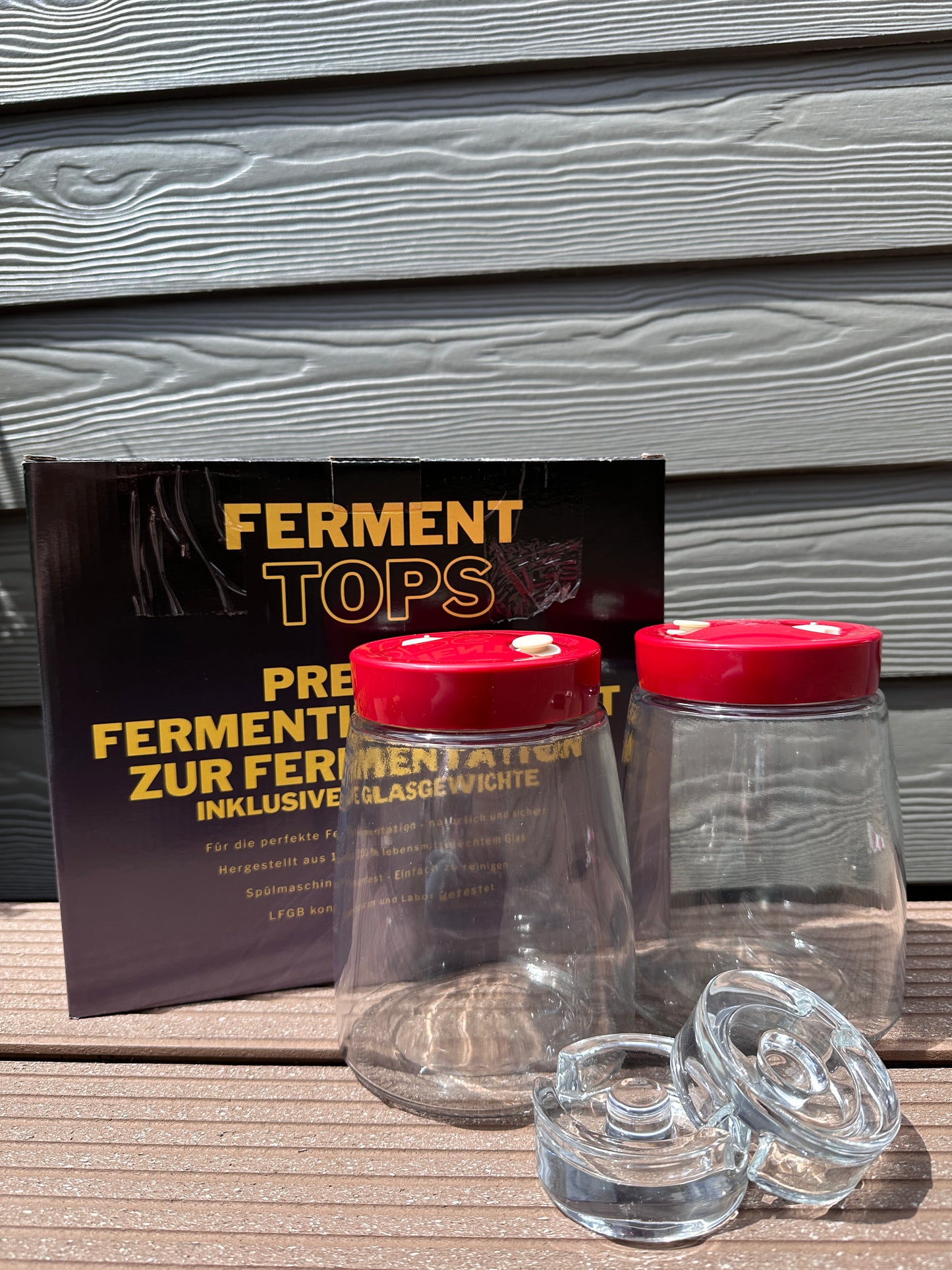 Fermentiergläser 2er Set - Starter-Set mit Gewichten Green Seeds