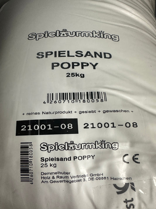 Spielsand Poppy Spielturmking