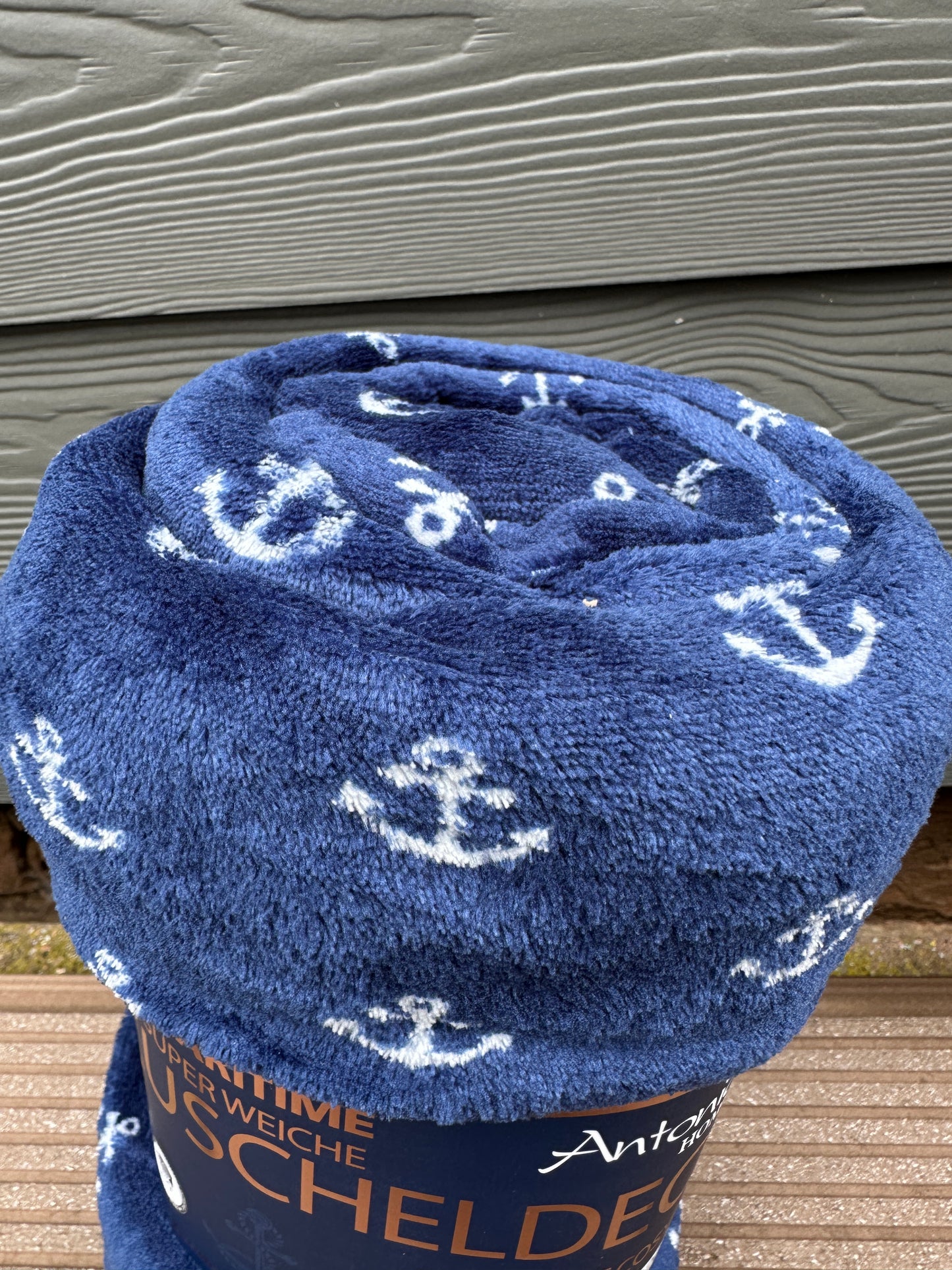 Kuscheldecke Antonio Home Maritime Blau 200x150cm