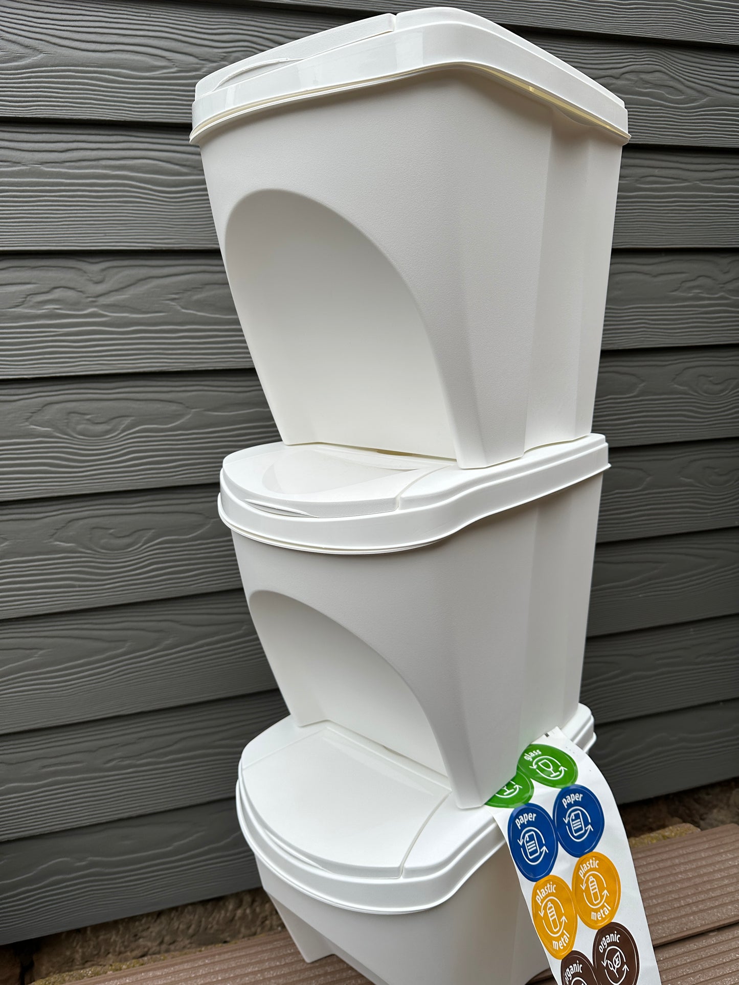Sortibox XL - 3er Set Mülleimer mit jeweils 35 Liter
