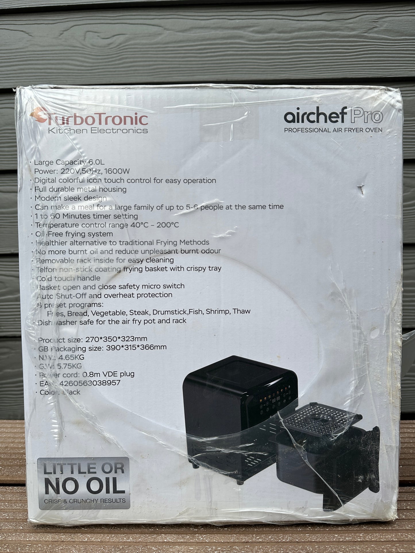 Heißluftfritteuse Airchef Pro TT-AF190