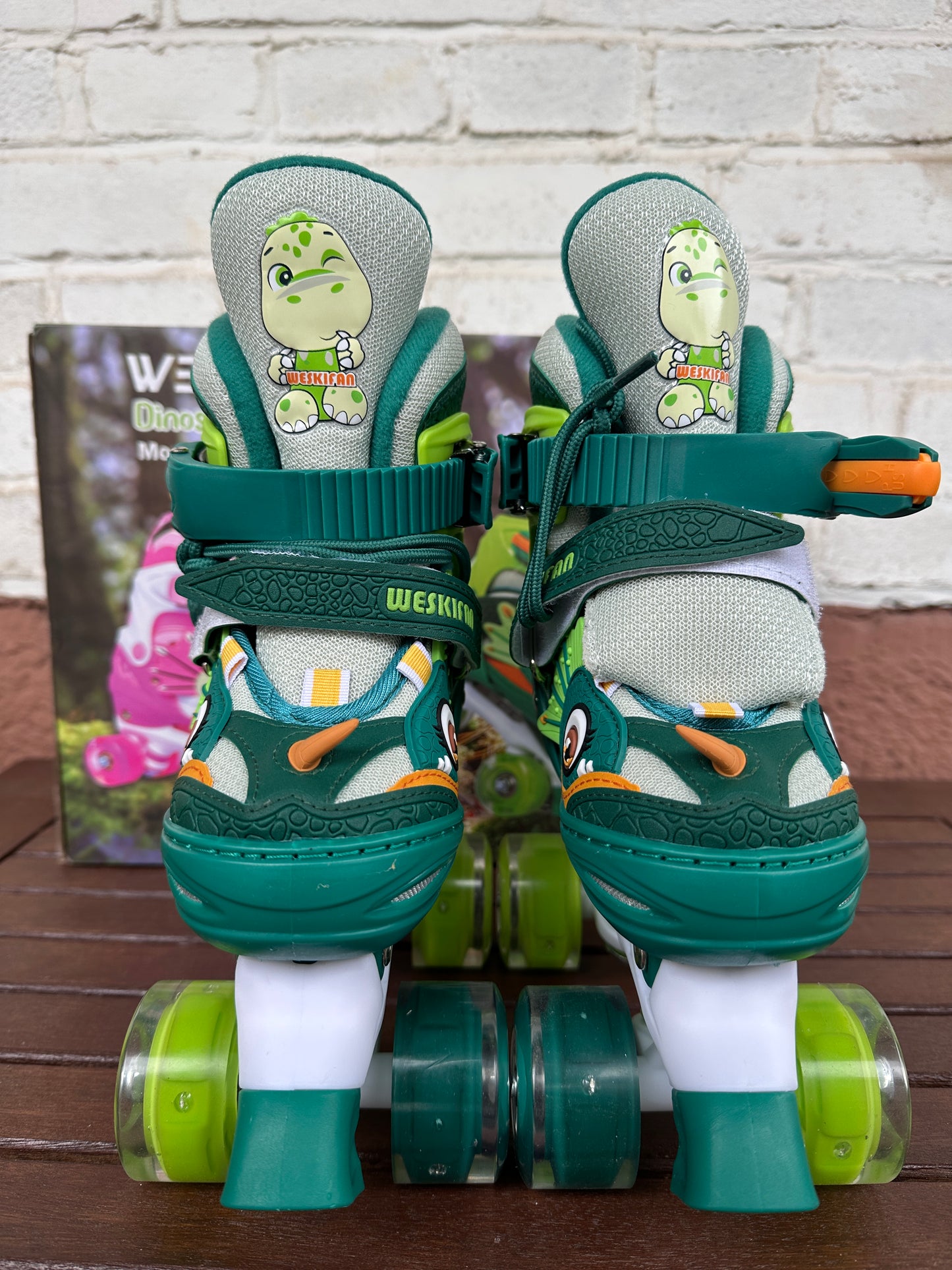 Kinder Dinosaurier Rollschuhe Weskifan