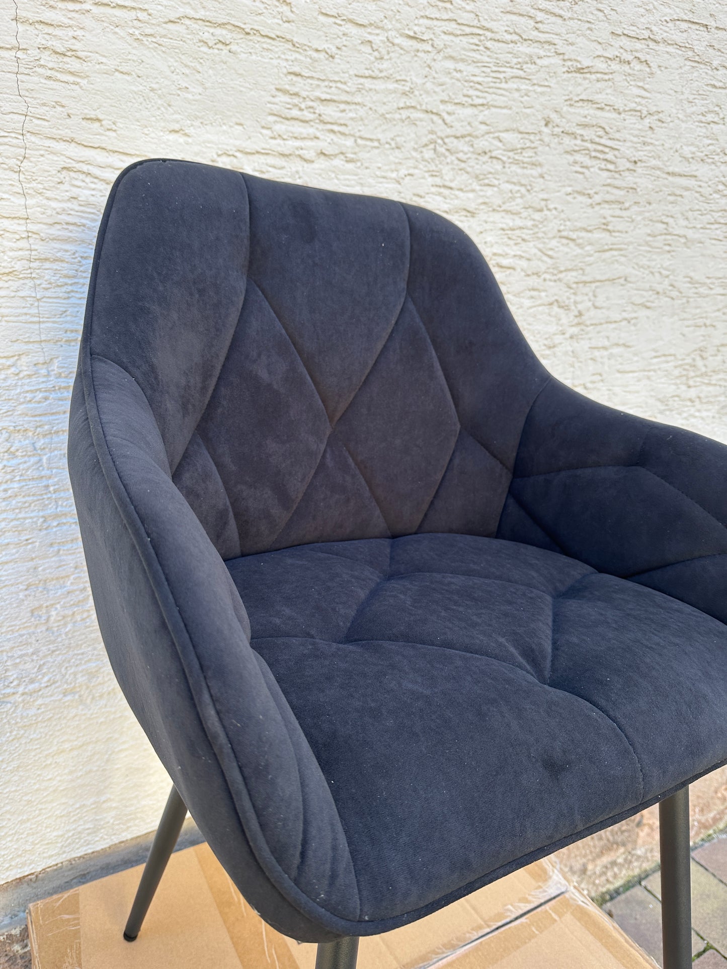 WOLTU Esszimmerstuhl schwarz 2er Set