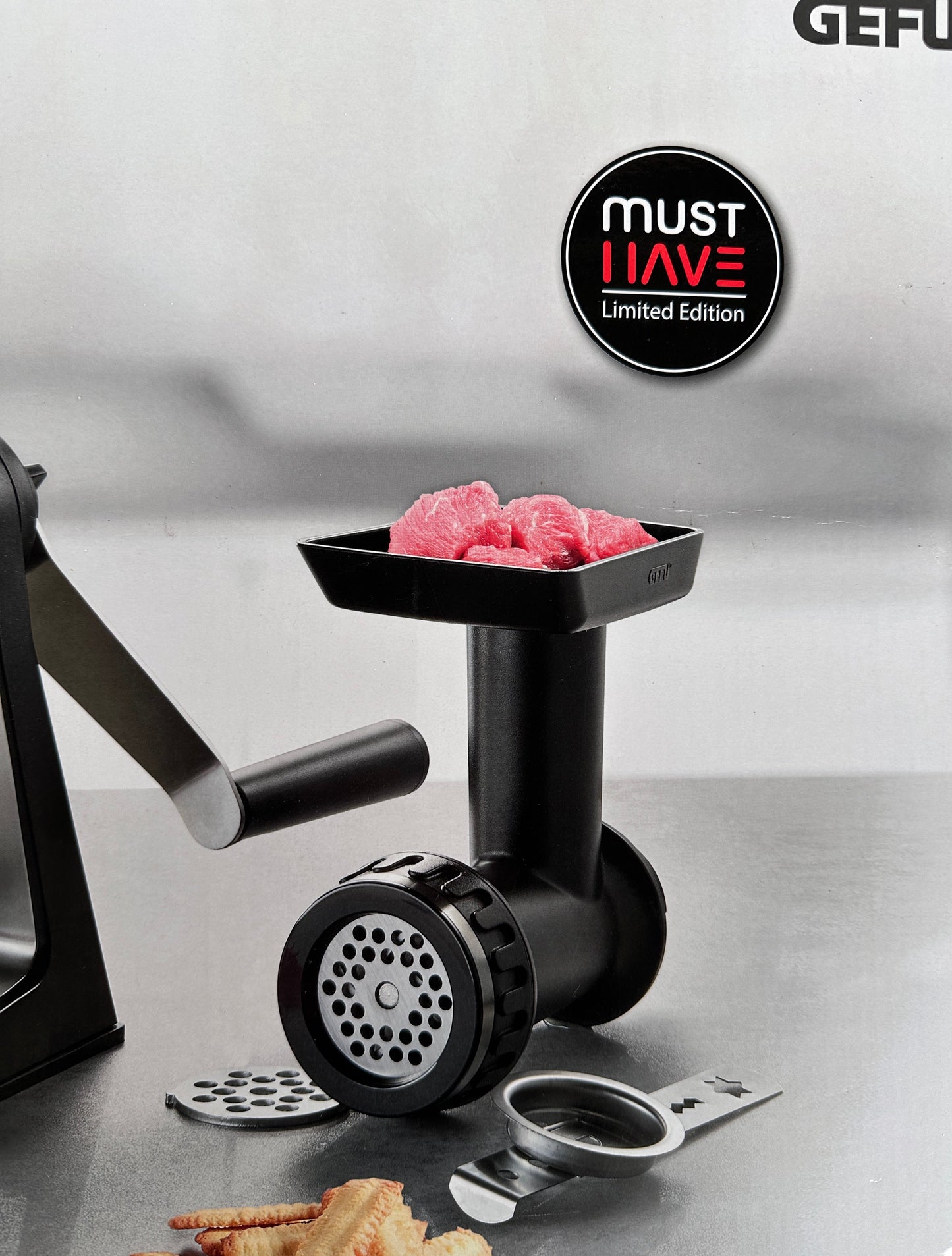 Trommelreibe-Fleischwolfvorsatt Gefu 10-teilig