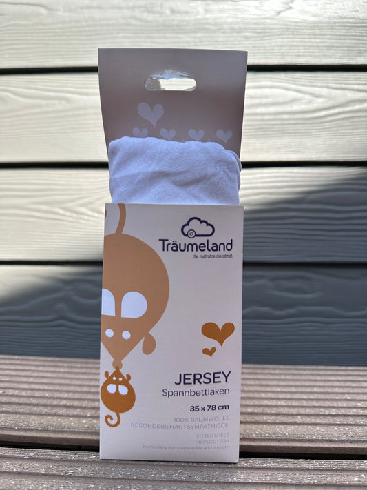 Spannbettlaken Jersey 35x78 cm Träumeland