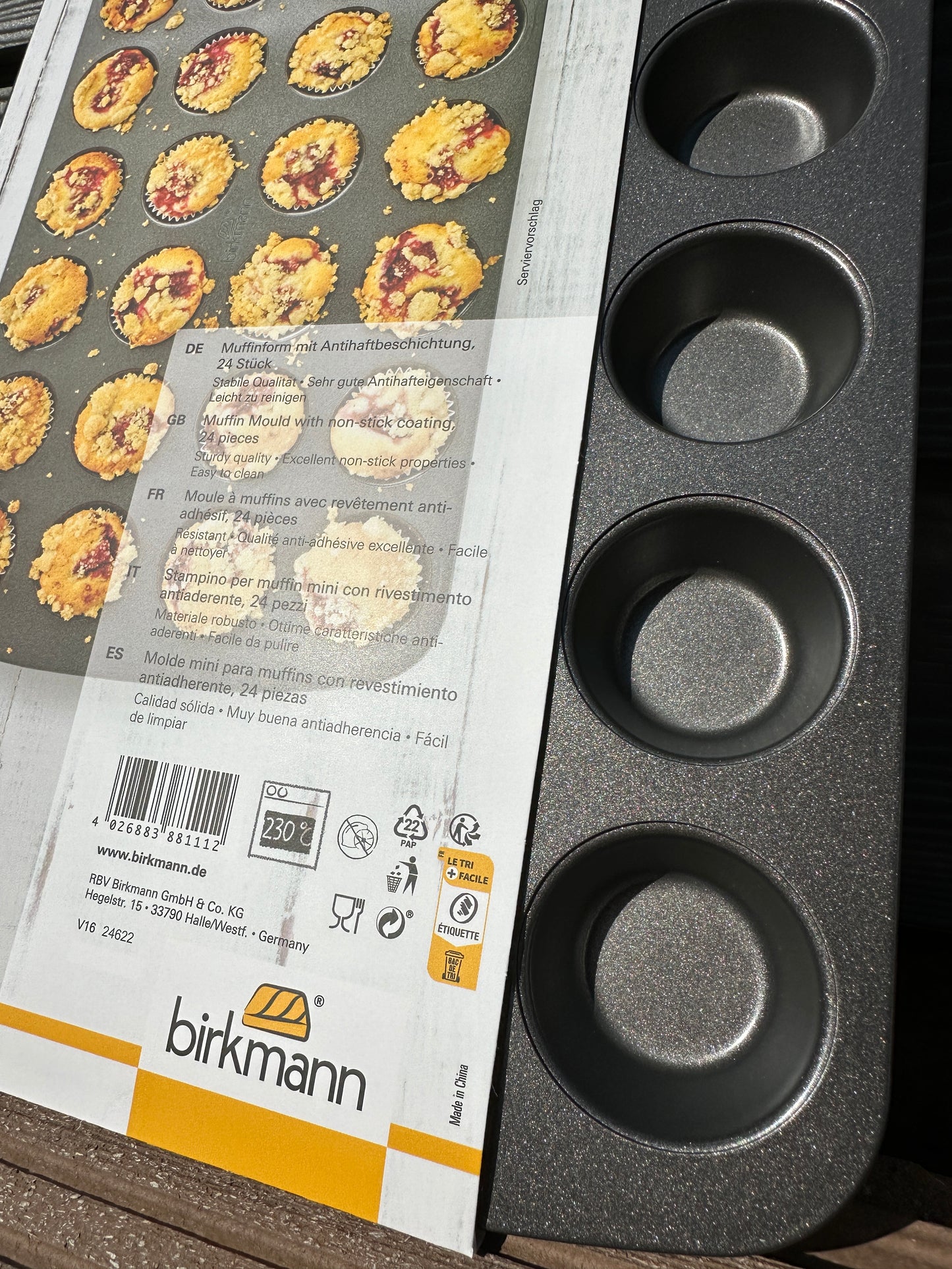 Mini-Muffinform 24 Stück Easy Baking