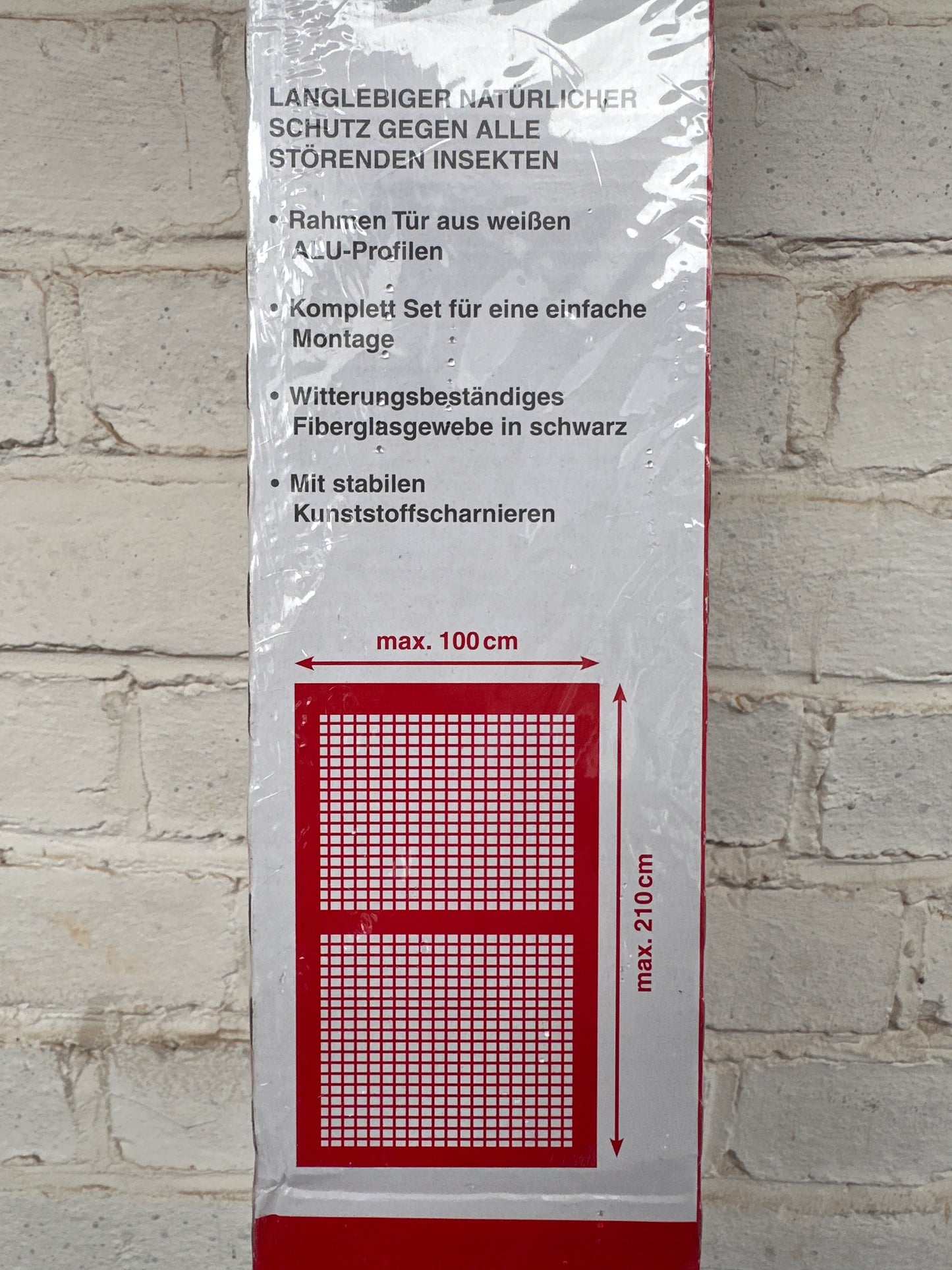 Insektenschutz Rahmen Tür 100x210xm