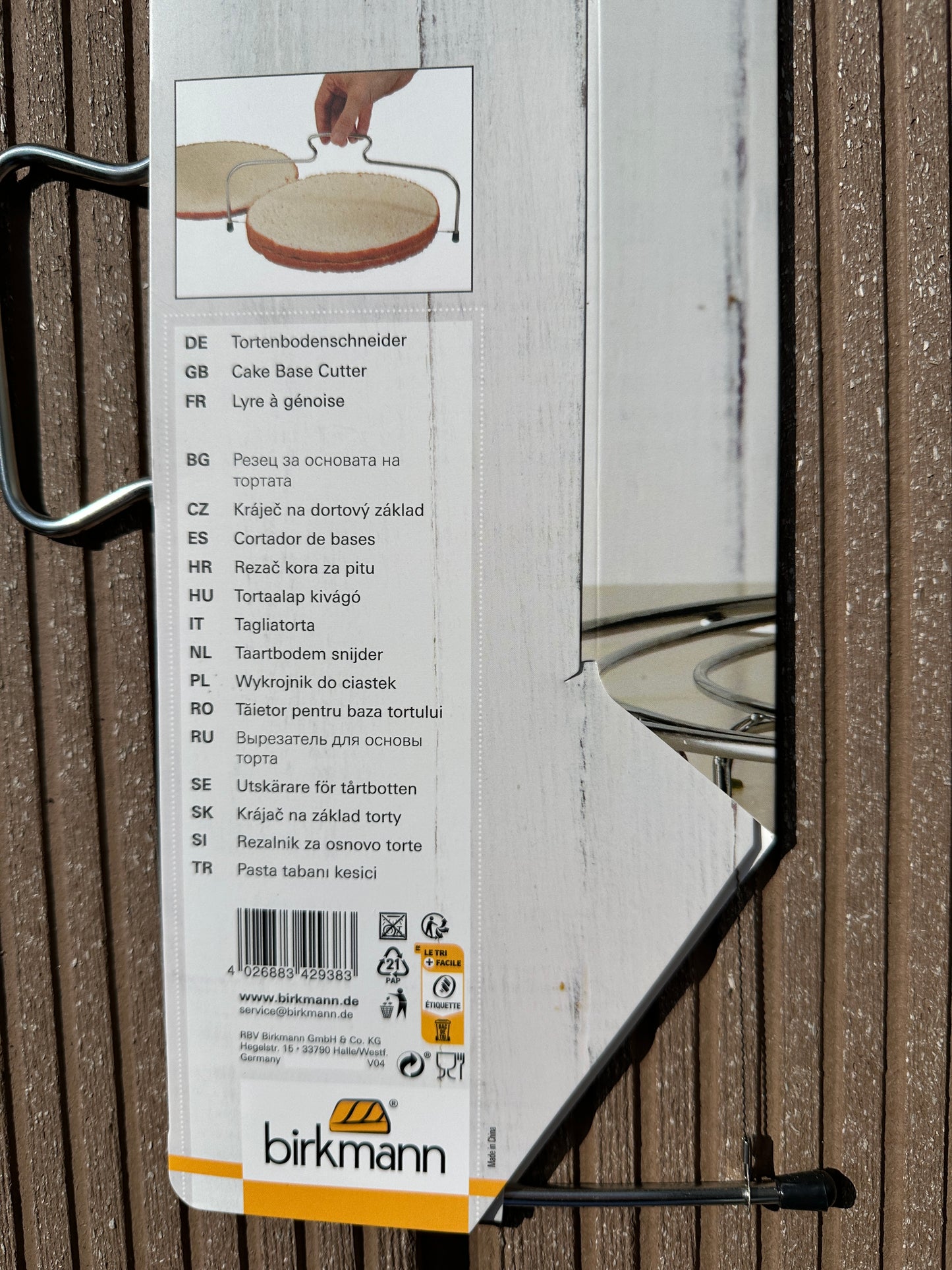 Tortenbodenschneider Easy Baking