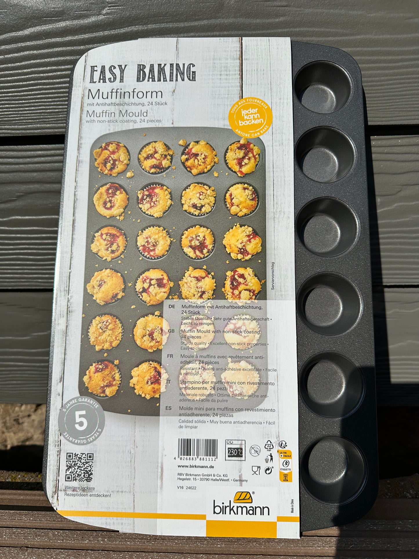 Mini-Muffinform 24 Stück Easy Baking