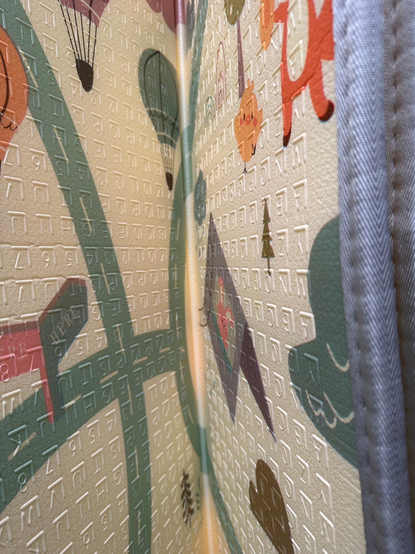 Spielmatte 180 x 200 cm mit diversen Tiermotiven