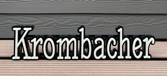 Krombacher Leuchtschriftzug